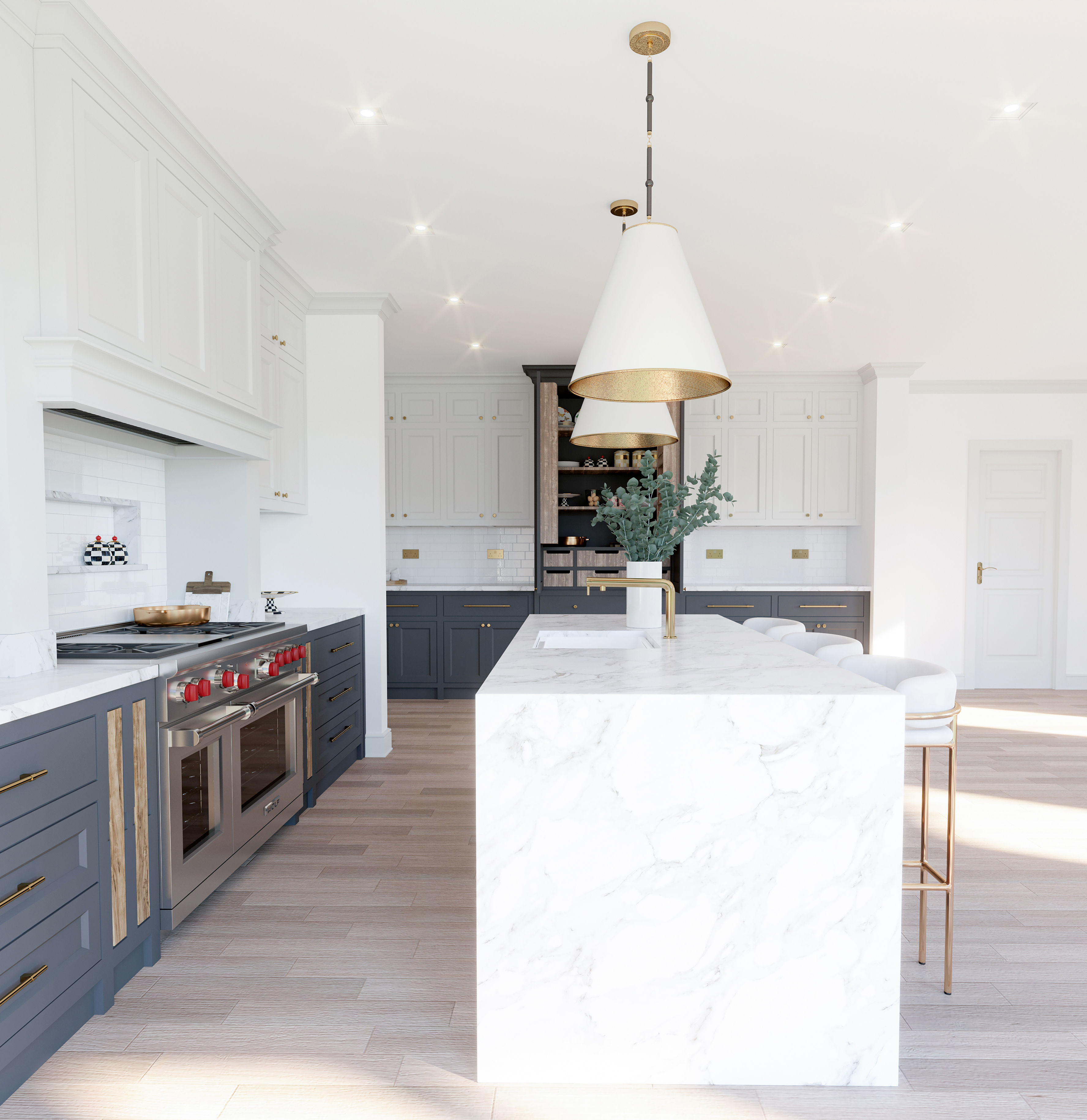 Kitchen design 3D model_4