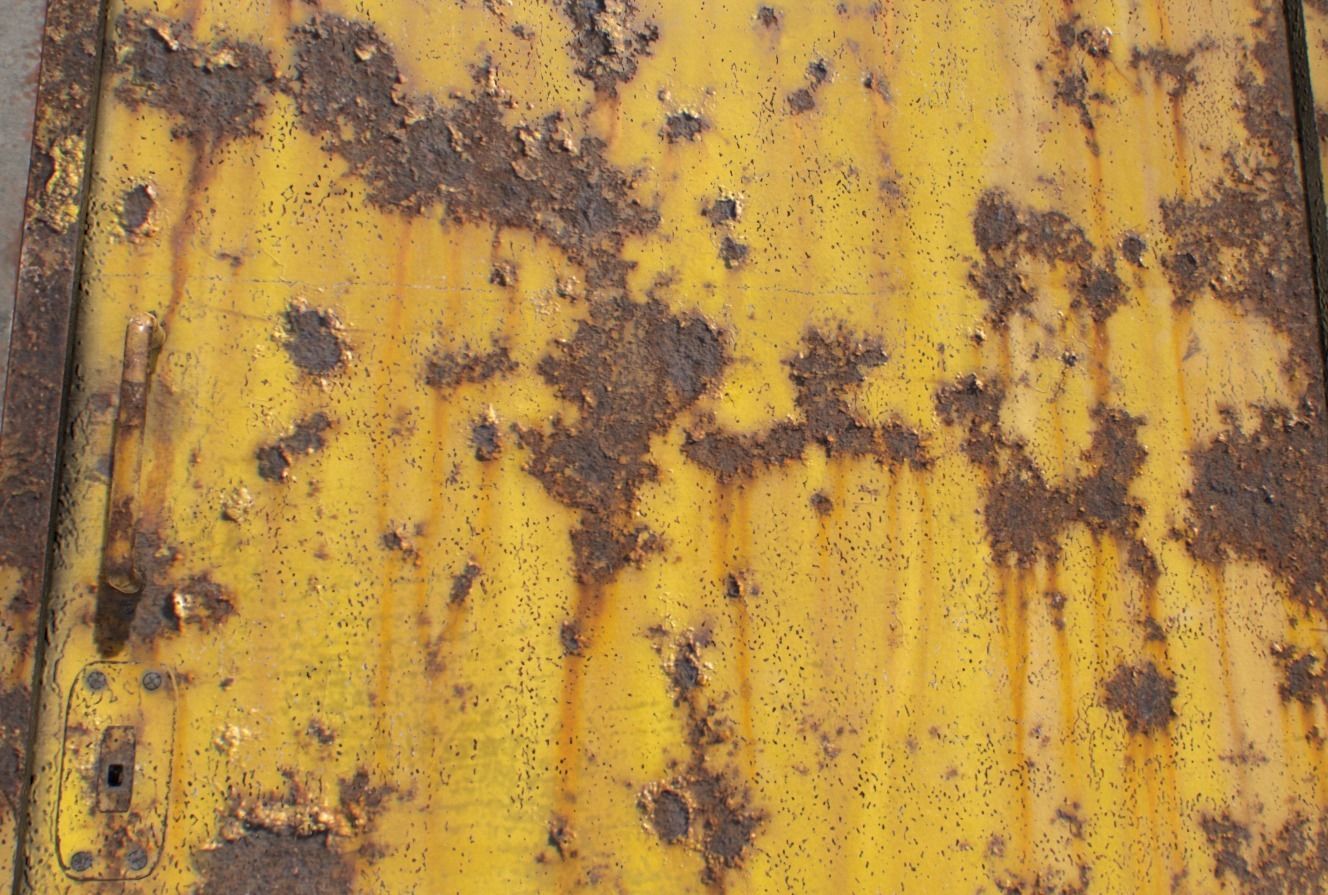 Rusty Metal Door 3 Low-poly 3D model_4