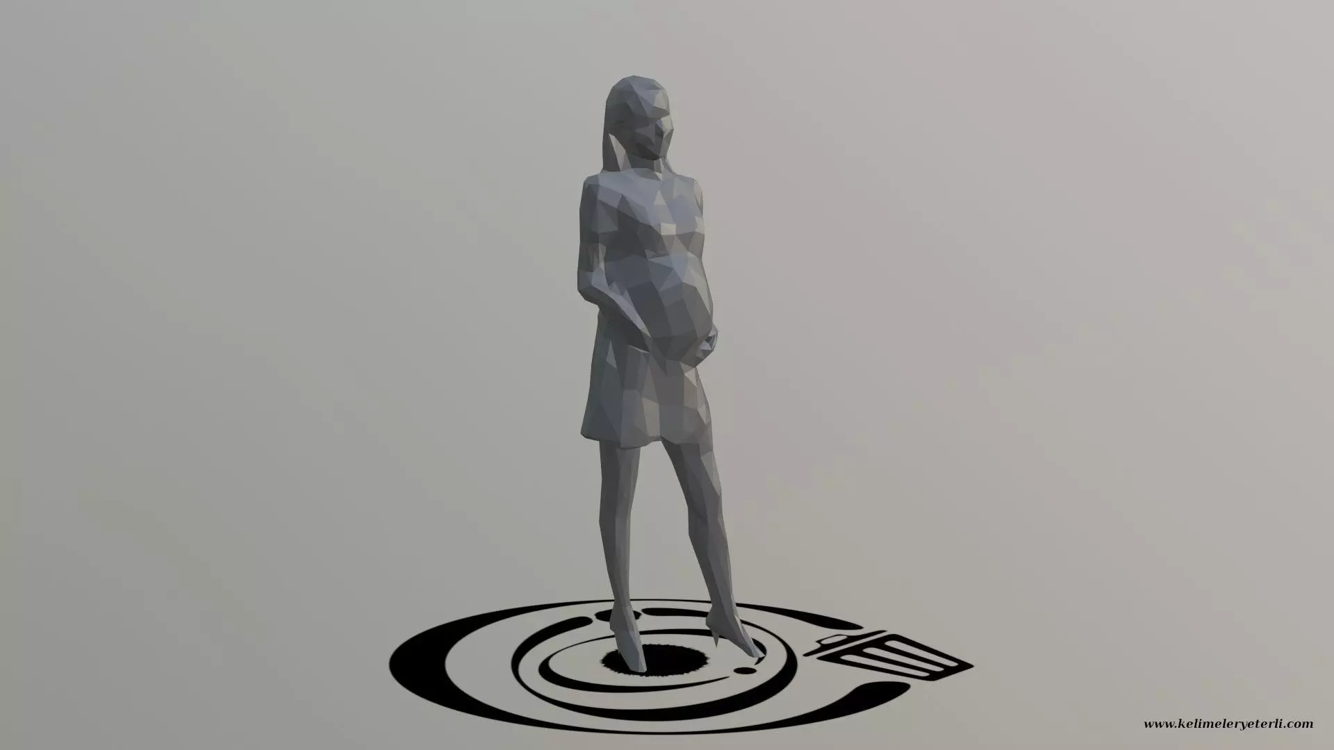 Human 006 LP R Low-poly 3D model_0