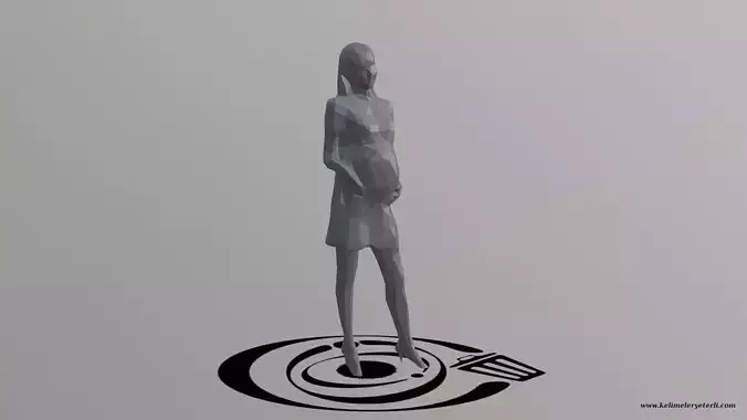 Human 006 LP R Low-poly 3D model