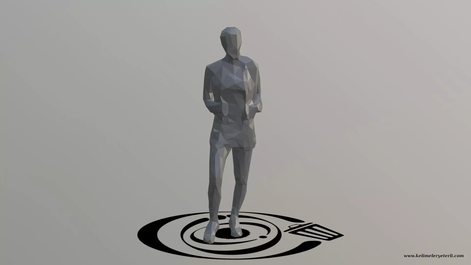 Human 007 LP R Low-poly 3D model_0