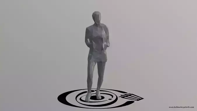 Human 007 LP R Low-poly 3D model Human 007 LP R Low-poly 3D model