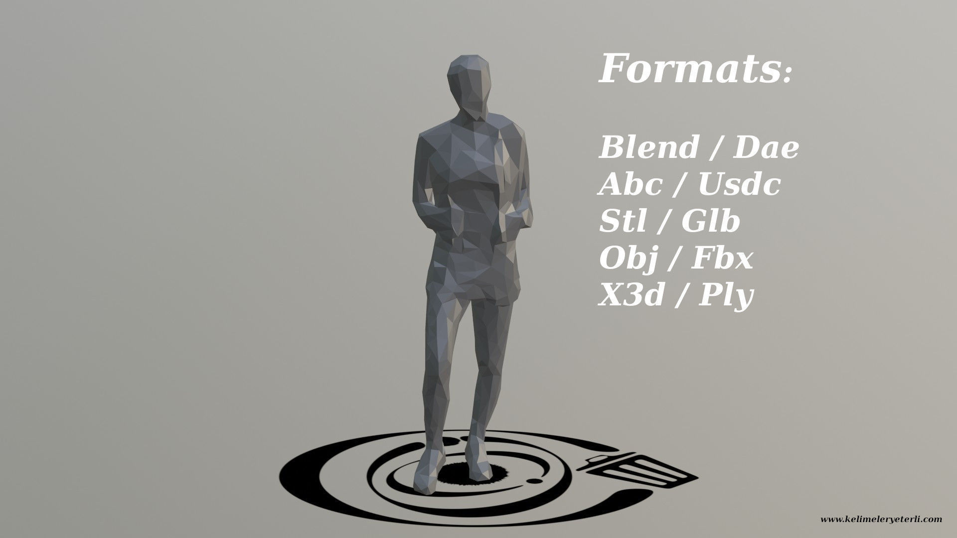 Human 007 LP R Low-poly 3D model_2