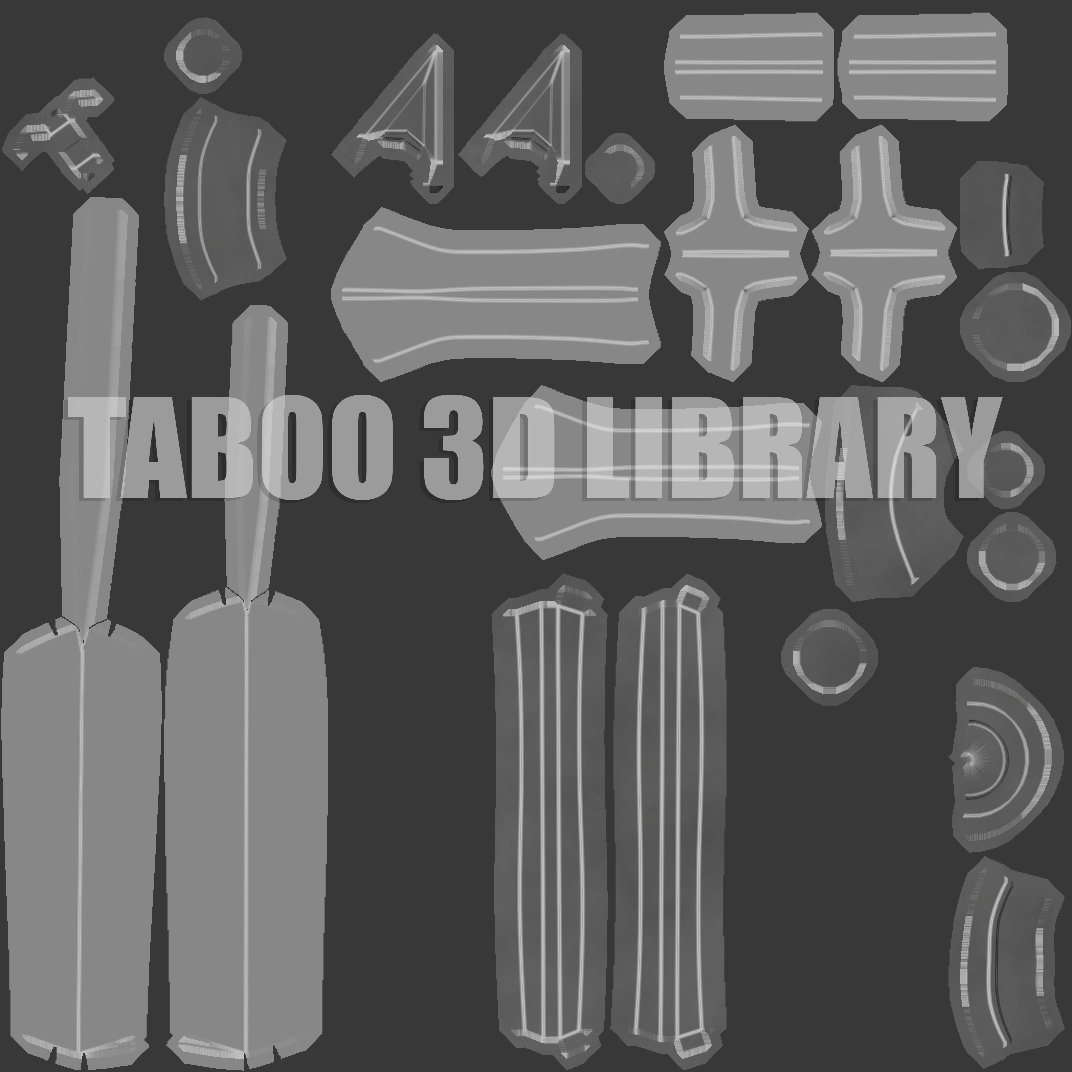 Hackad - Fantasy Axe Low-poly 3D model_20