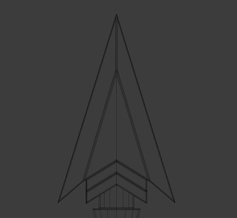 Hackad - Fantasy Axe Low-poly 3D model_6