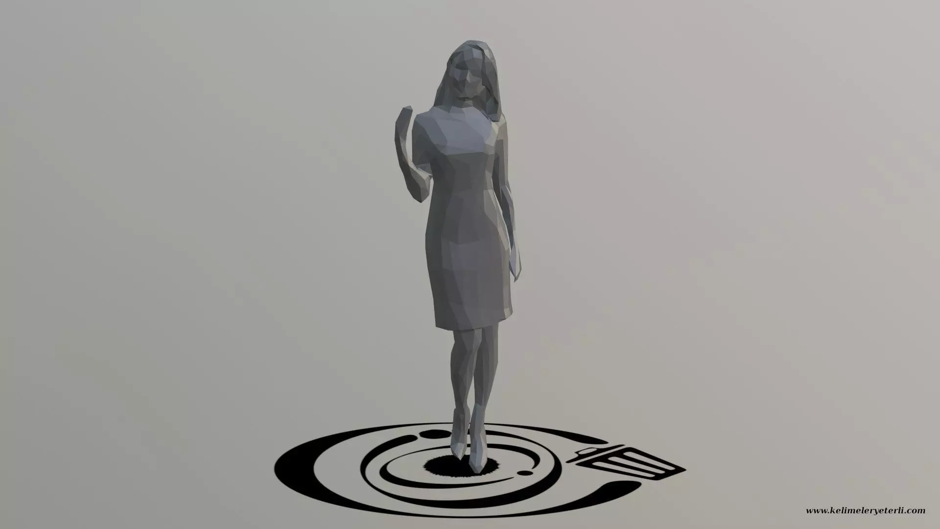 Human 008 LP R Low-poly 3D model_0