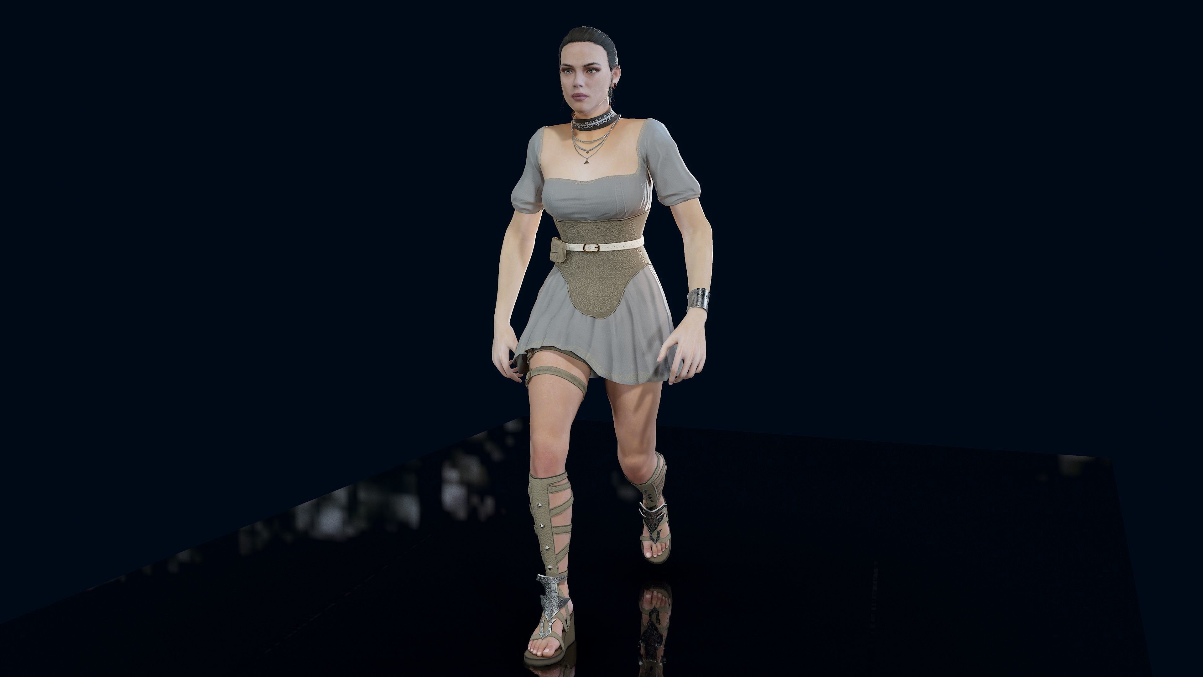 Valkyrie Low-poly 3D model_24