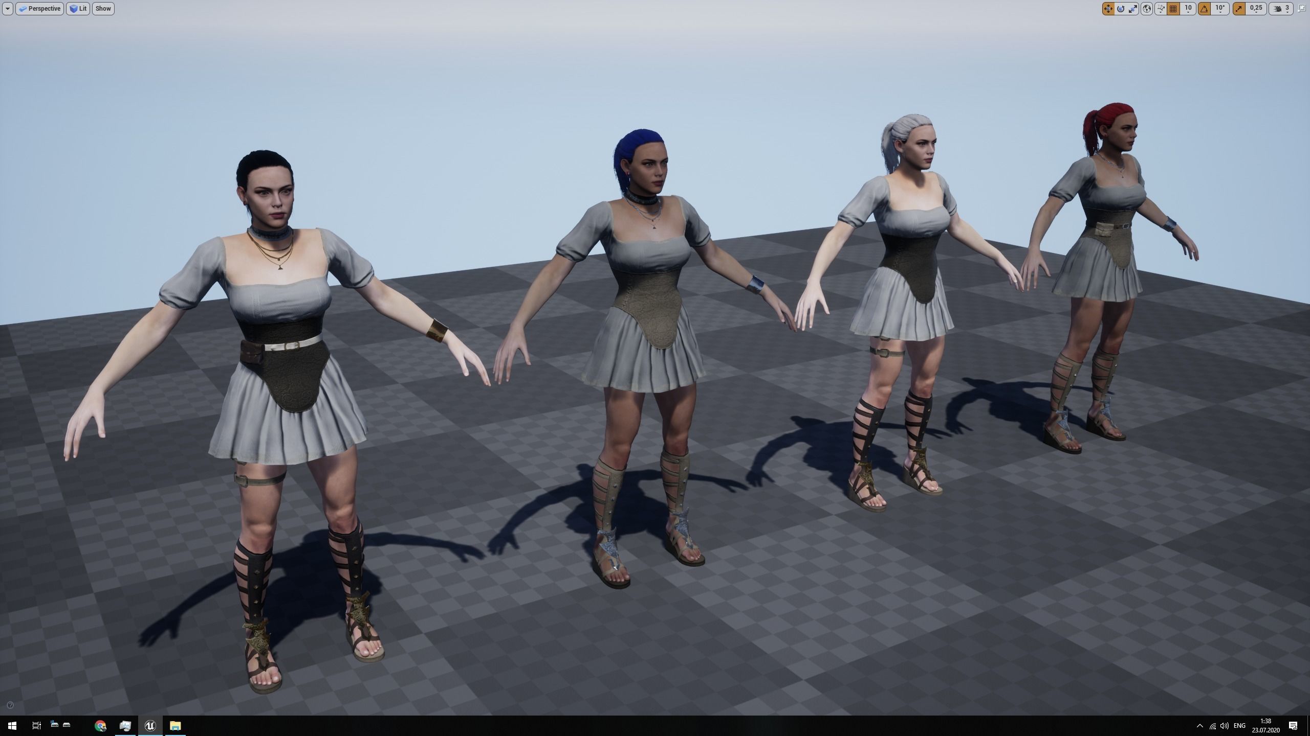 Valkyrie Low-poly 3D model_19