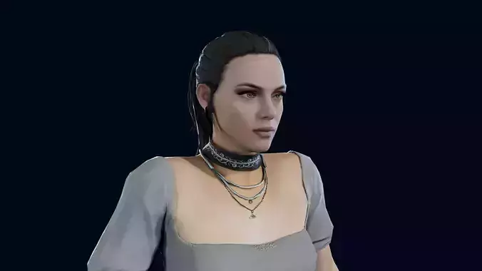 Valkyrie Low-poly 3D model