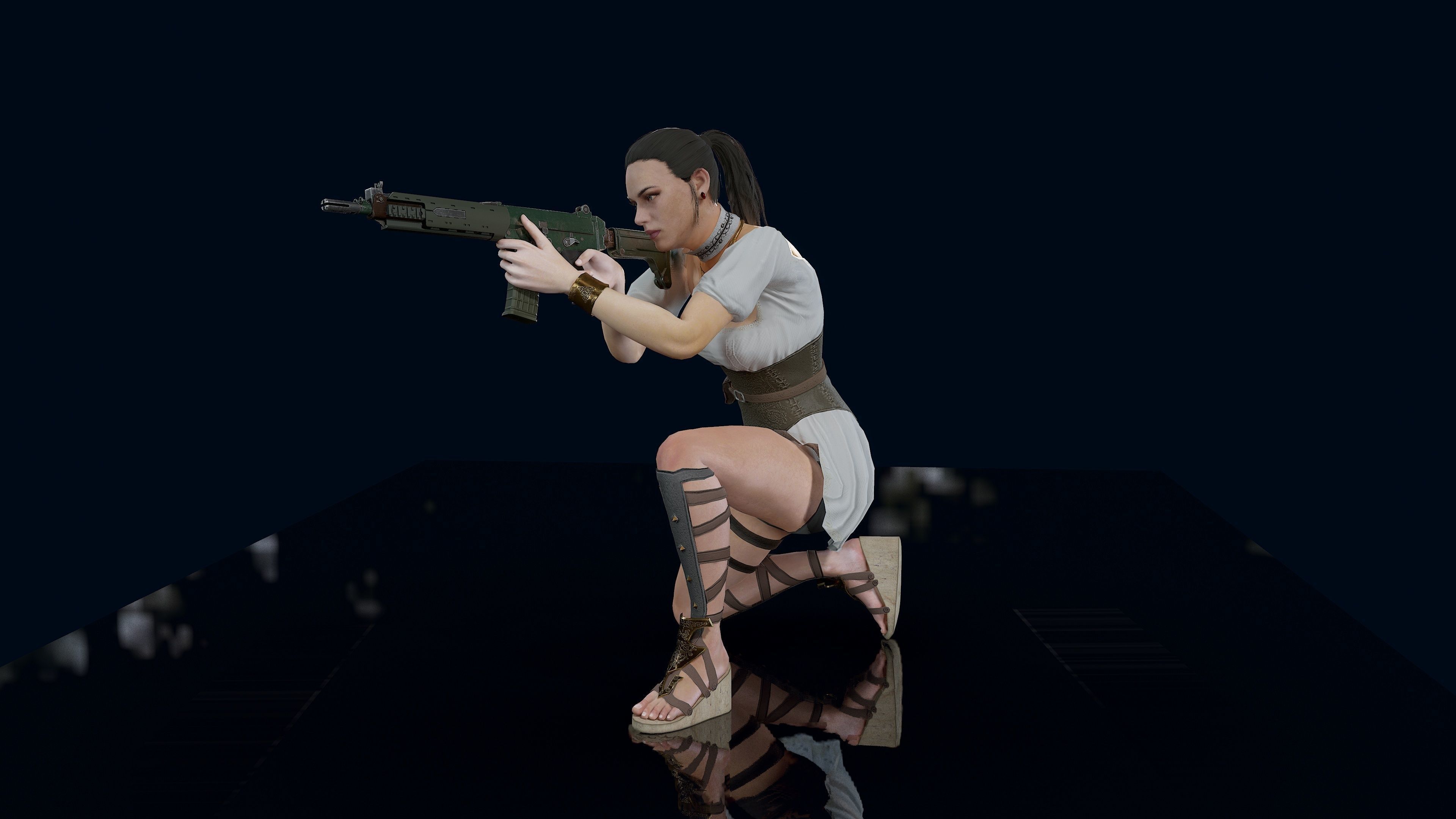 Valkyrie Low-poly 3D model_30