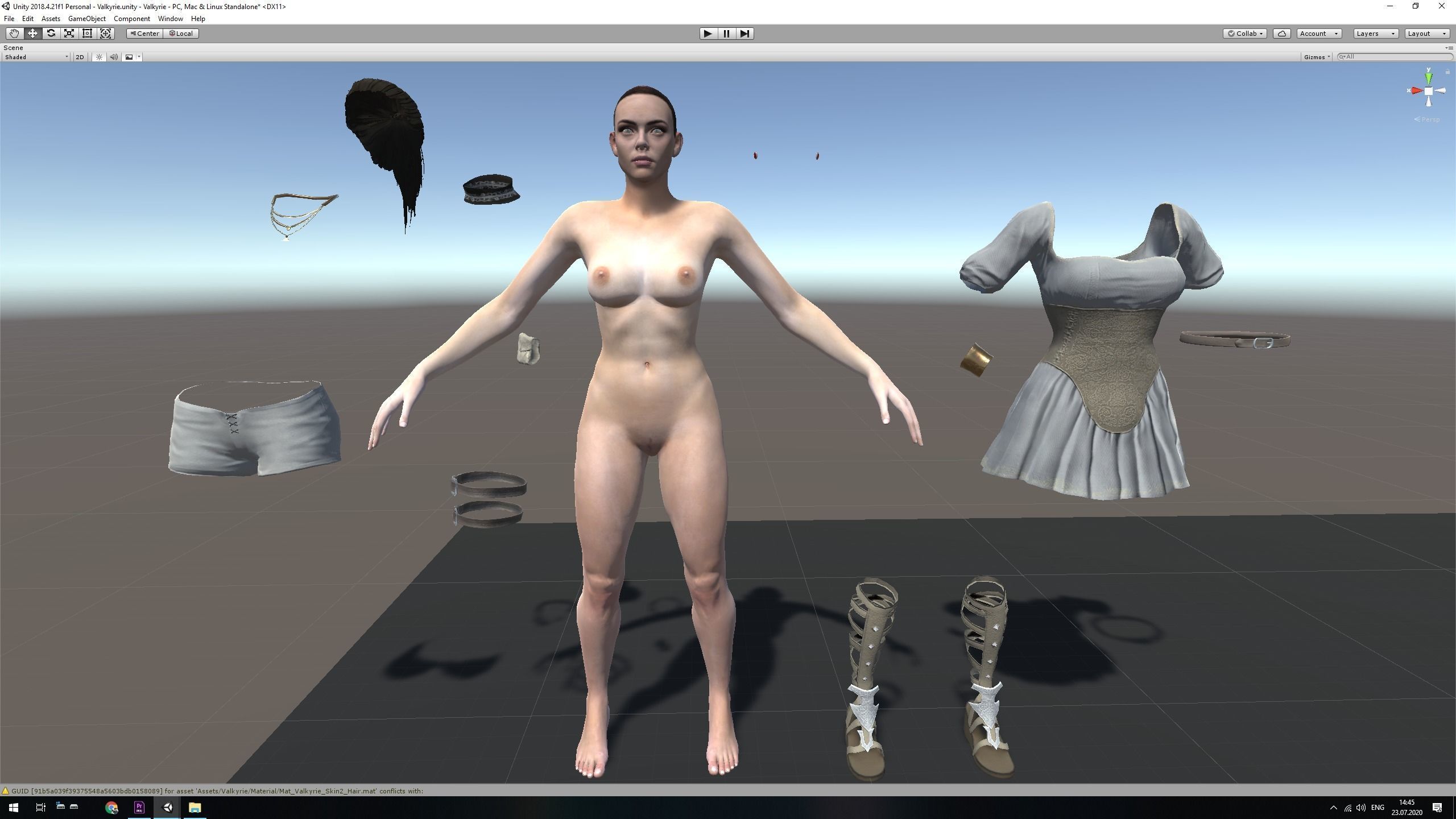 Valkyrie Low-poly 3D model_21