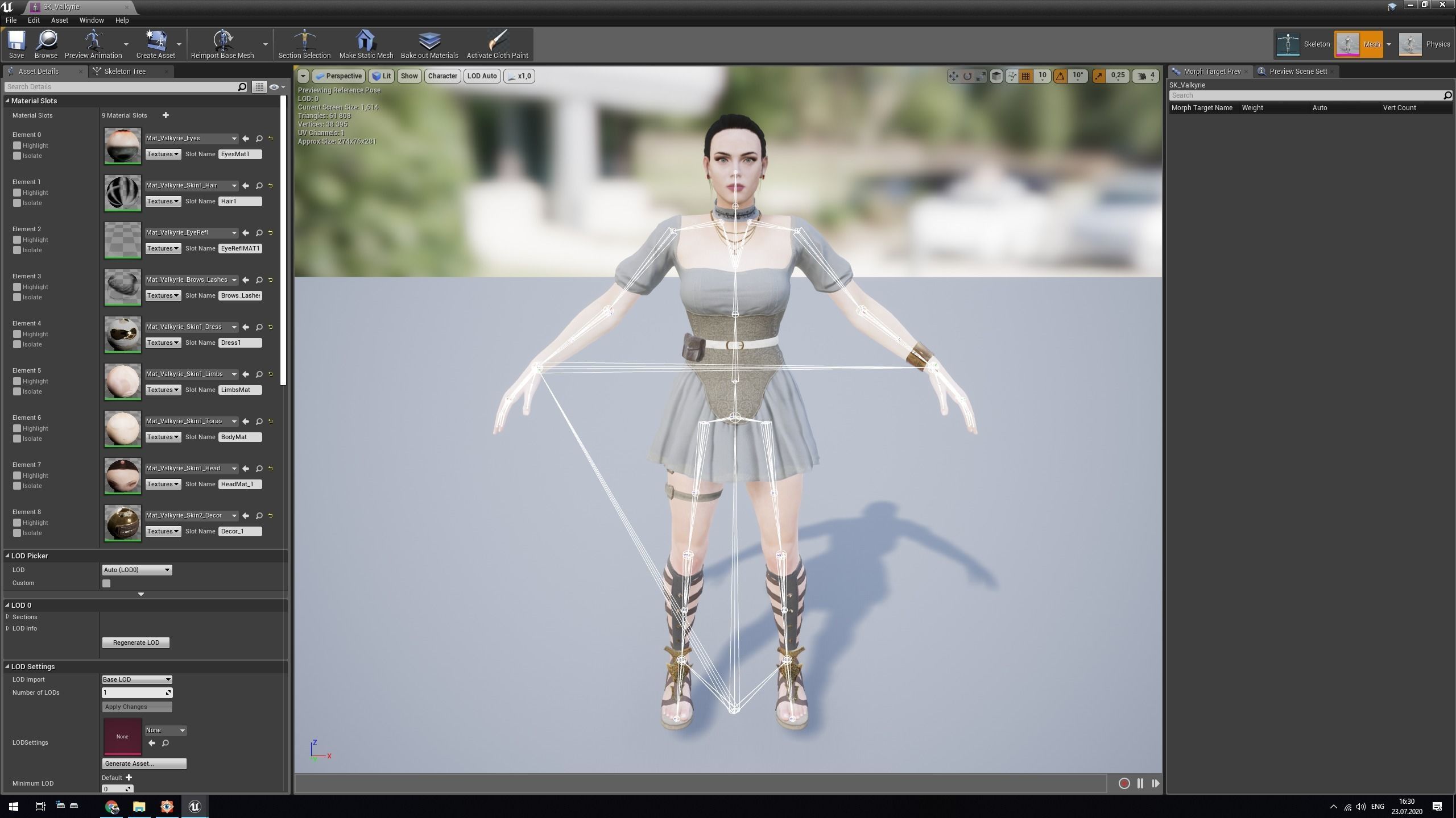 Valkyrie Low-poly 3D model_17