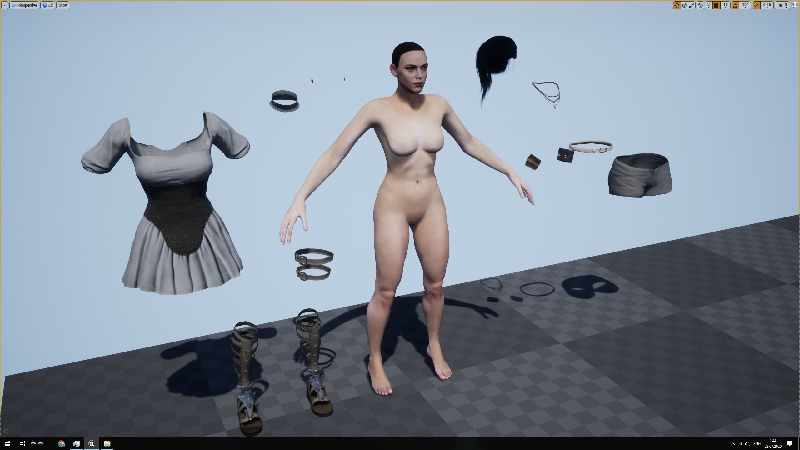 Valkyrie Low-poly 3D model_20