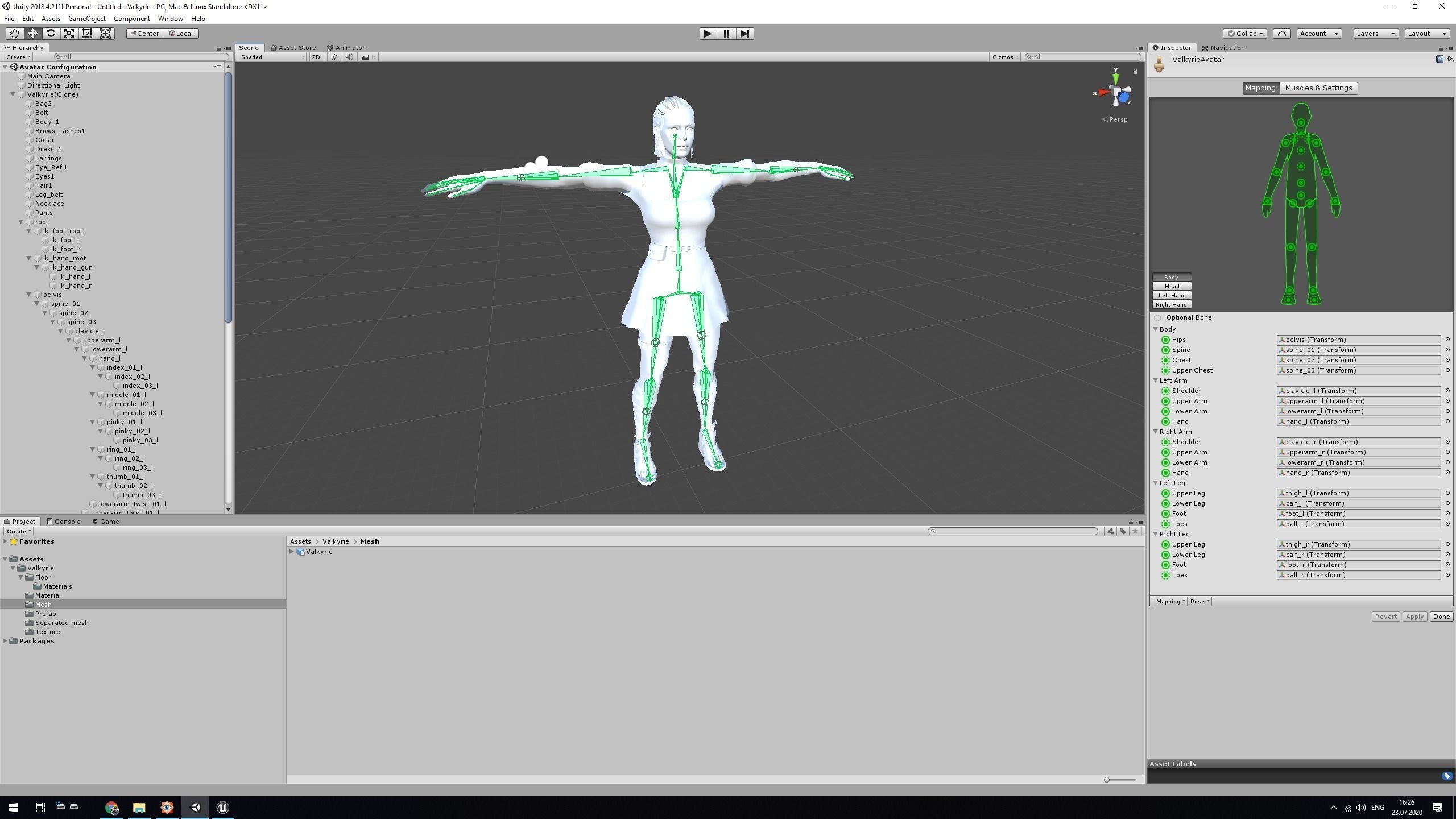 Valkyrie Low-poly 3D model_18