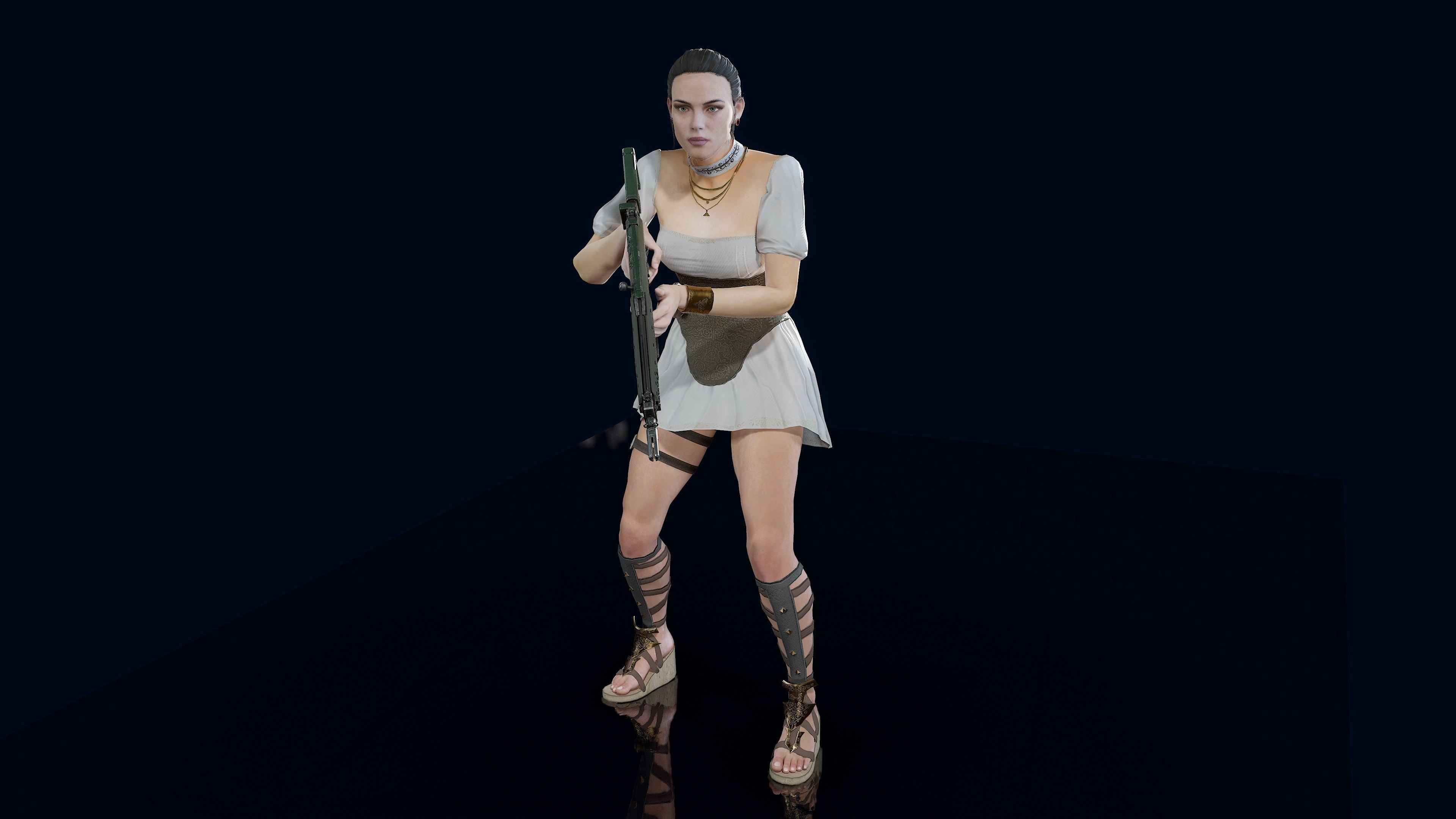 Valkyrie Low-poly 3D model_32