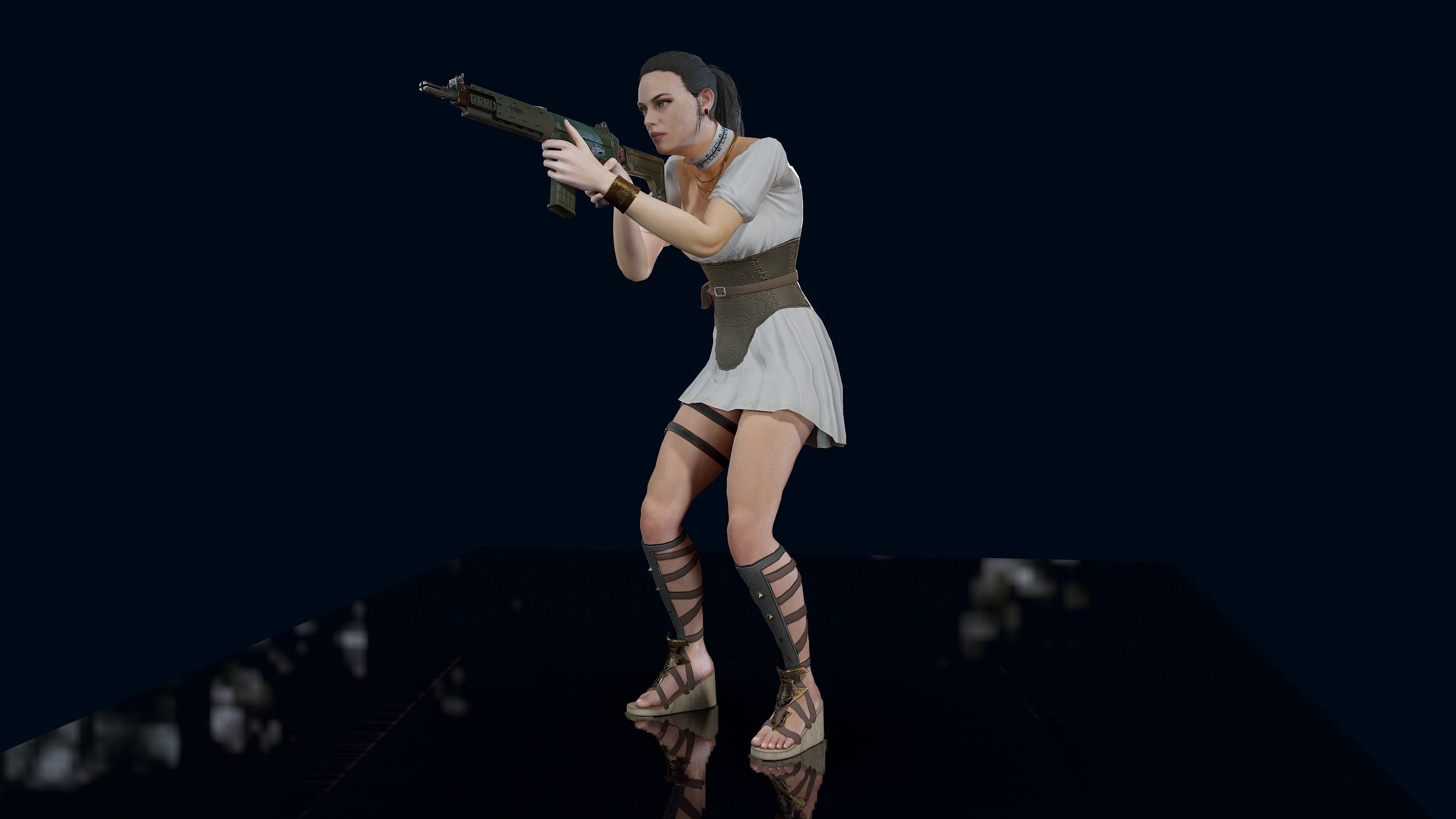 Valkyrie Low-poly 3D model_31