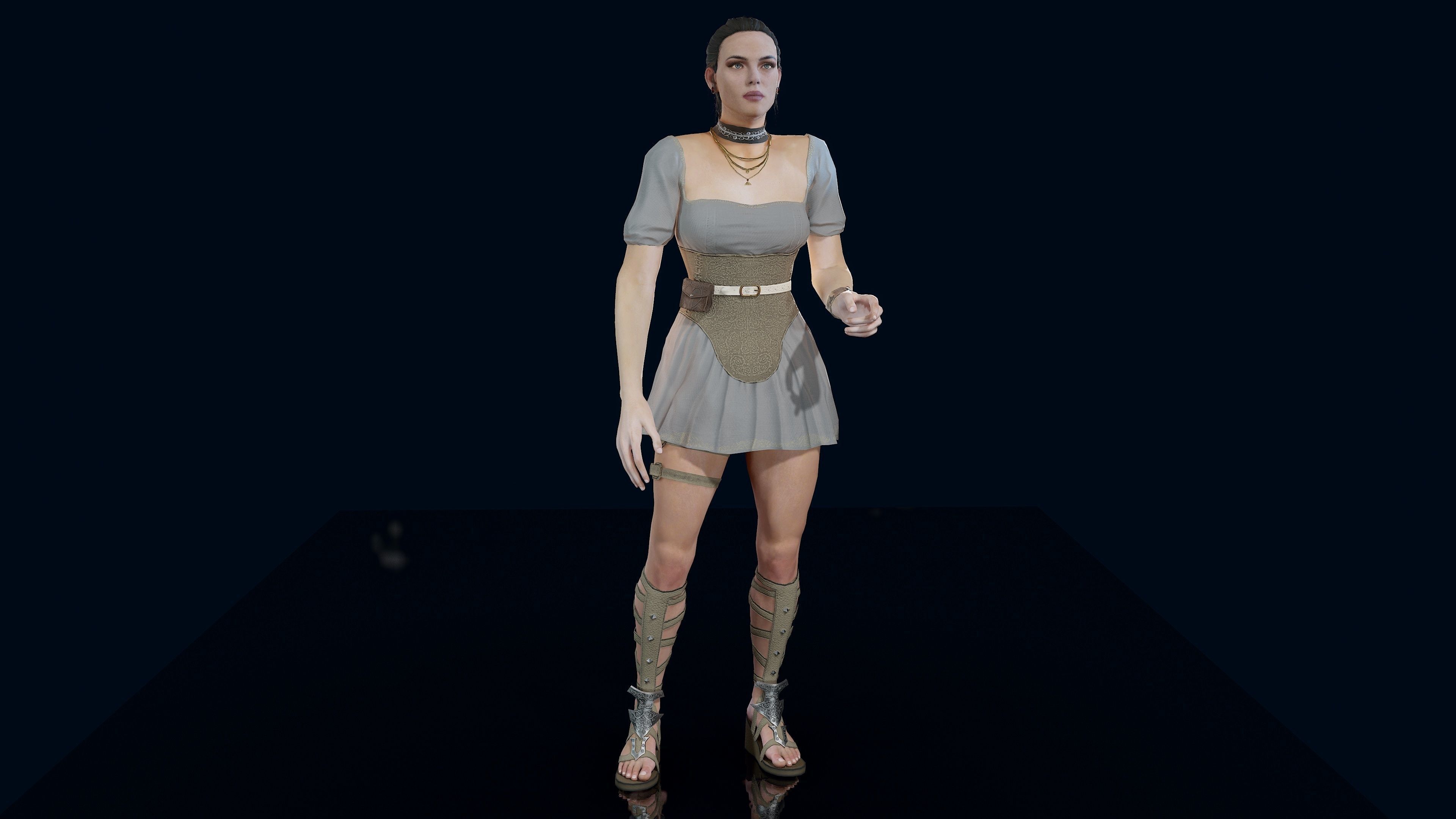 Valkyrie Low-poly 3D model_36