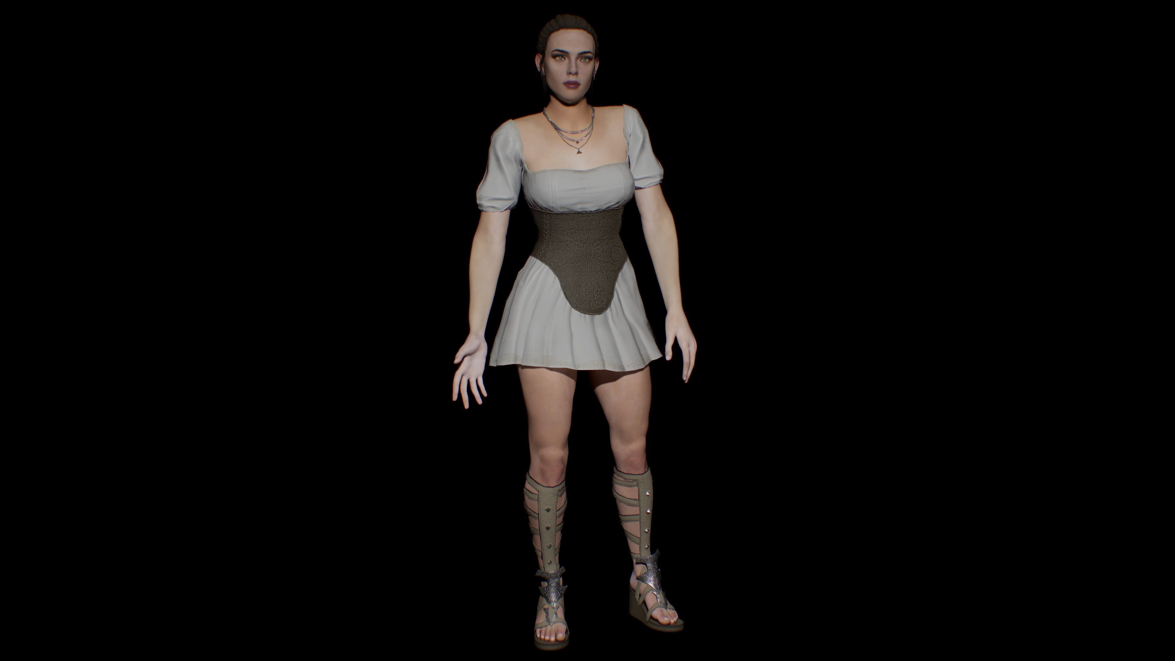 Valkyrie Low-poly 3D model_37