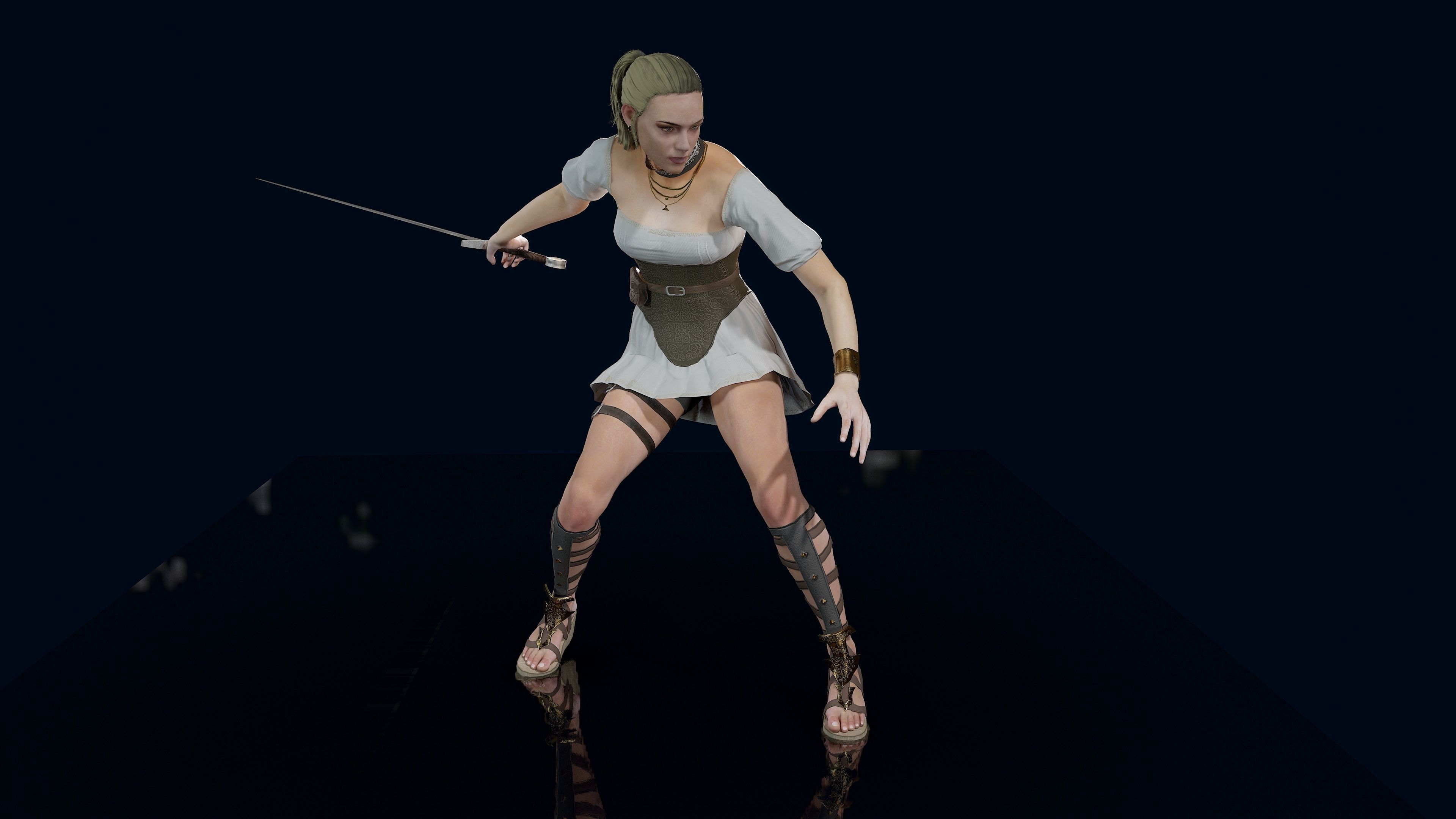 Valkyrie Low-poly 3D model_33