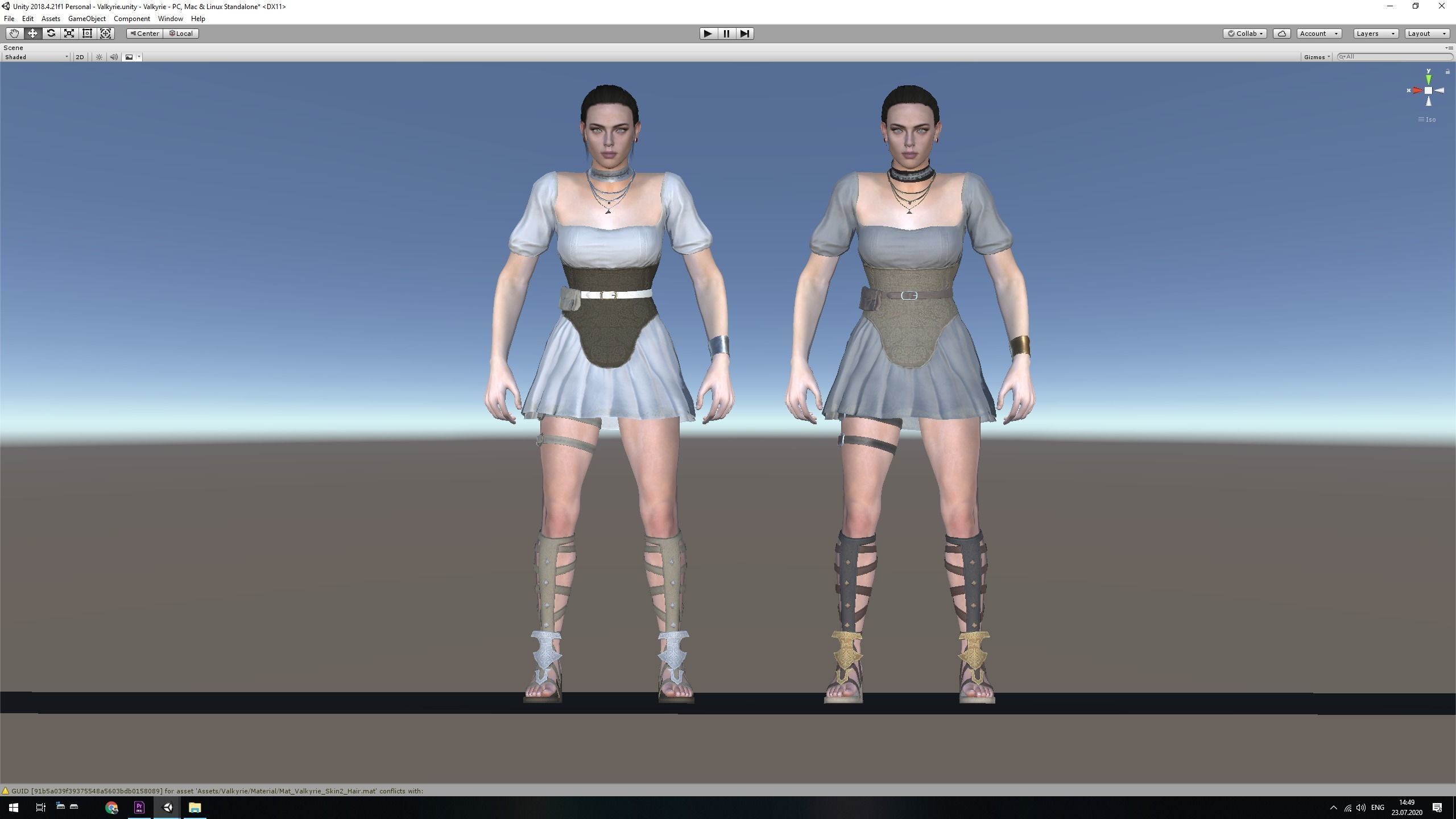 Valkyrie Low-poly 3D model_23