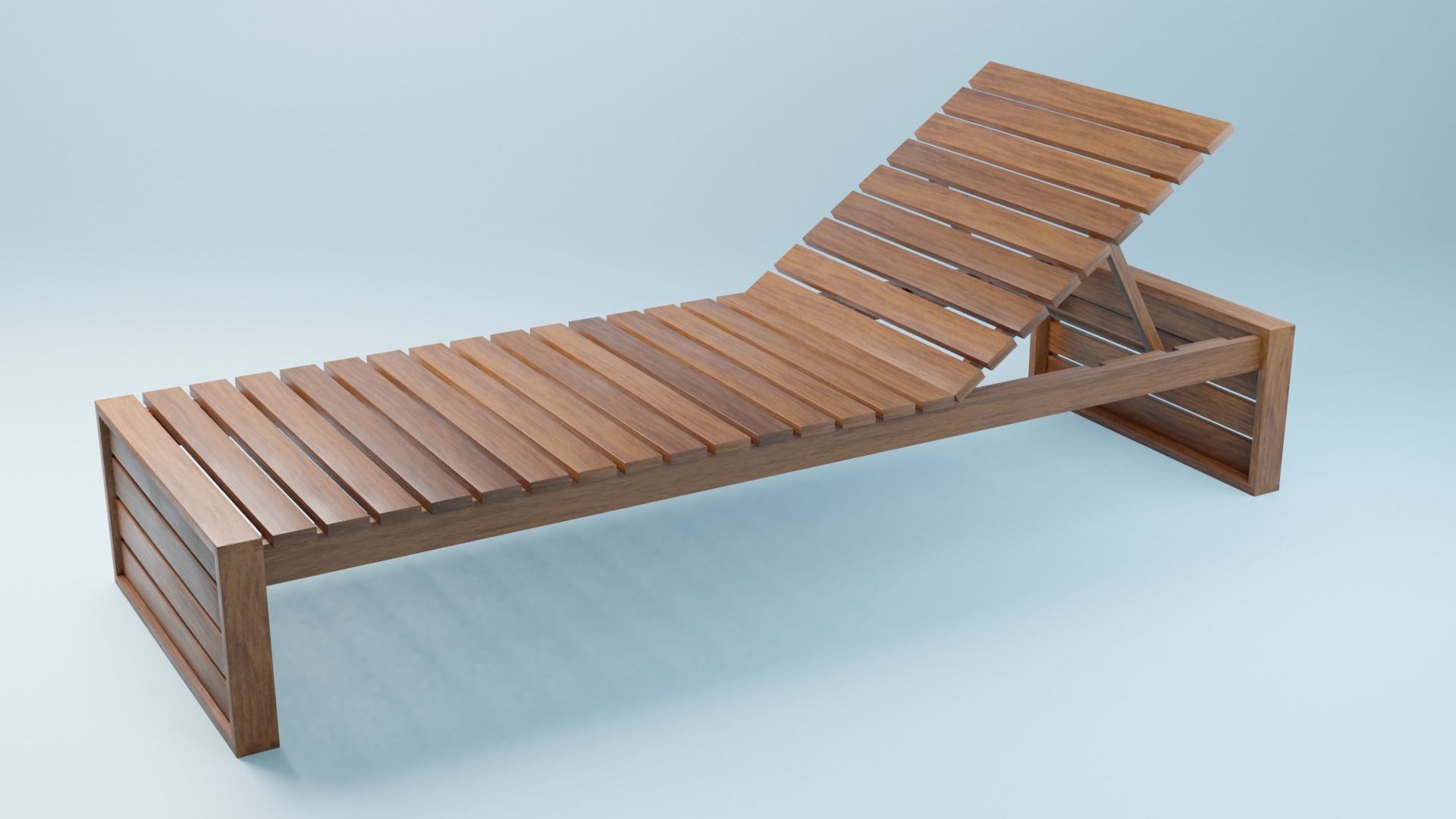 3D model BK14 sunbed VR / AR / lowpoly CGTrader