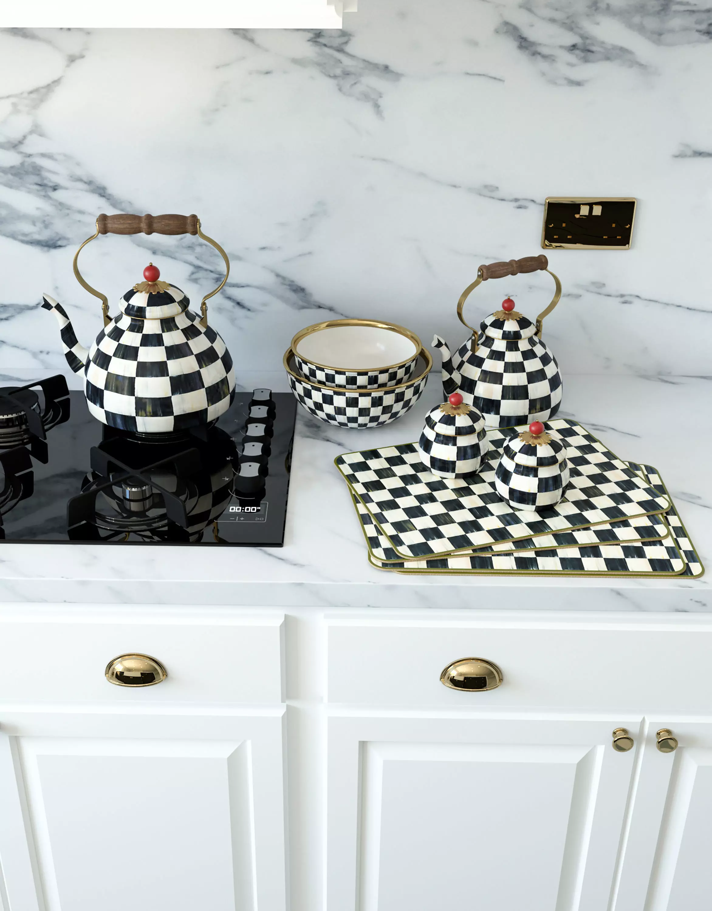 MacKenzie Childs Set 3D model_0