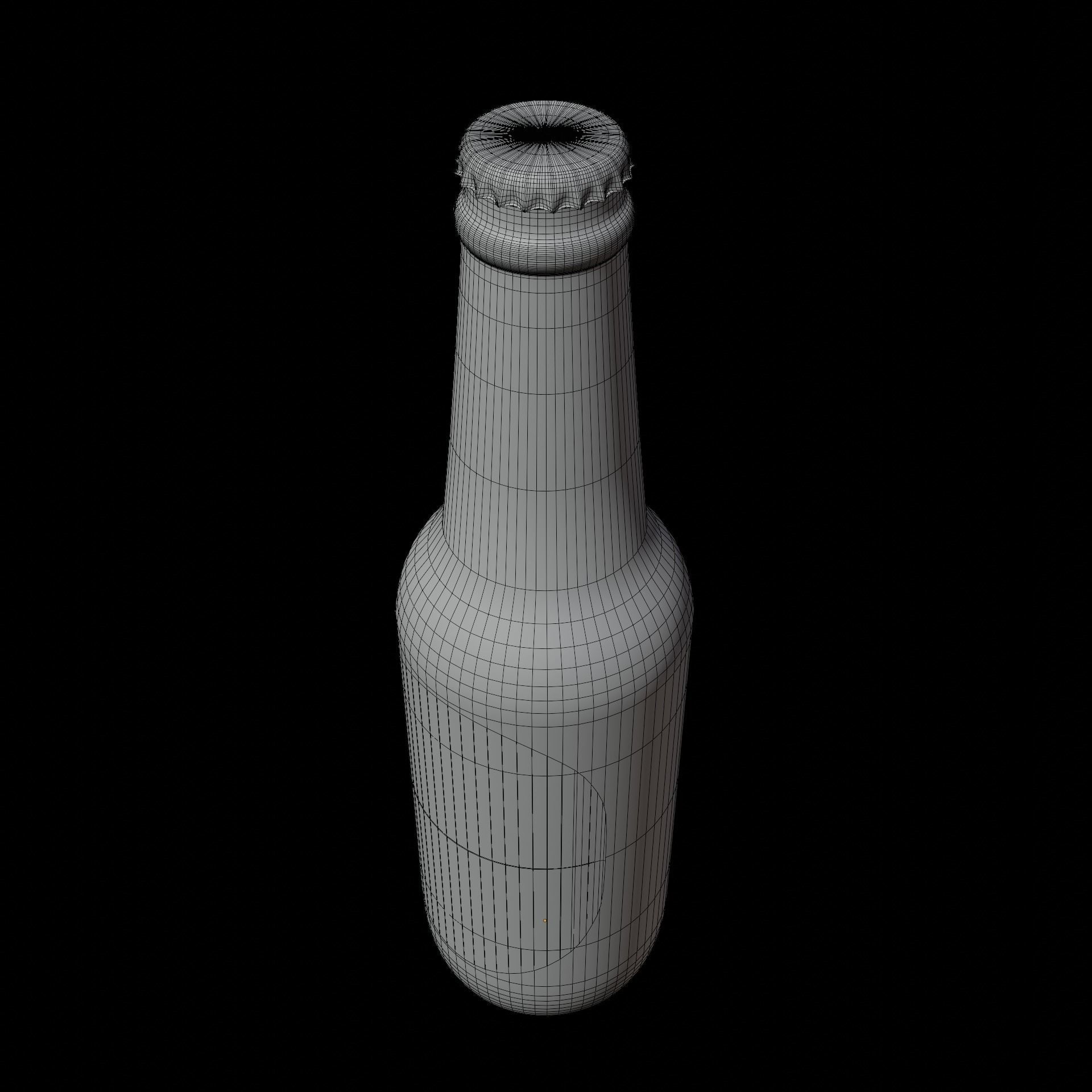 Beer Bottle 02 3D model_10