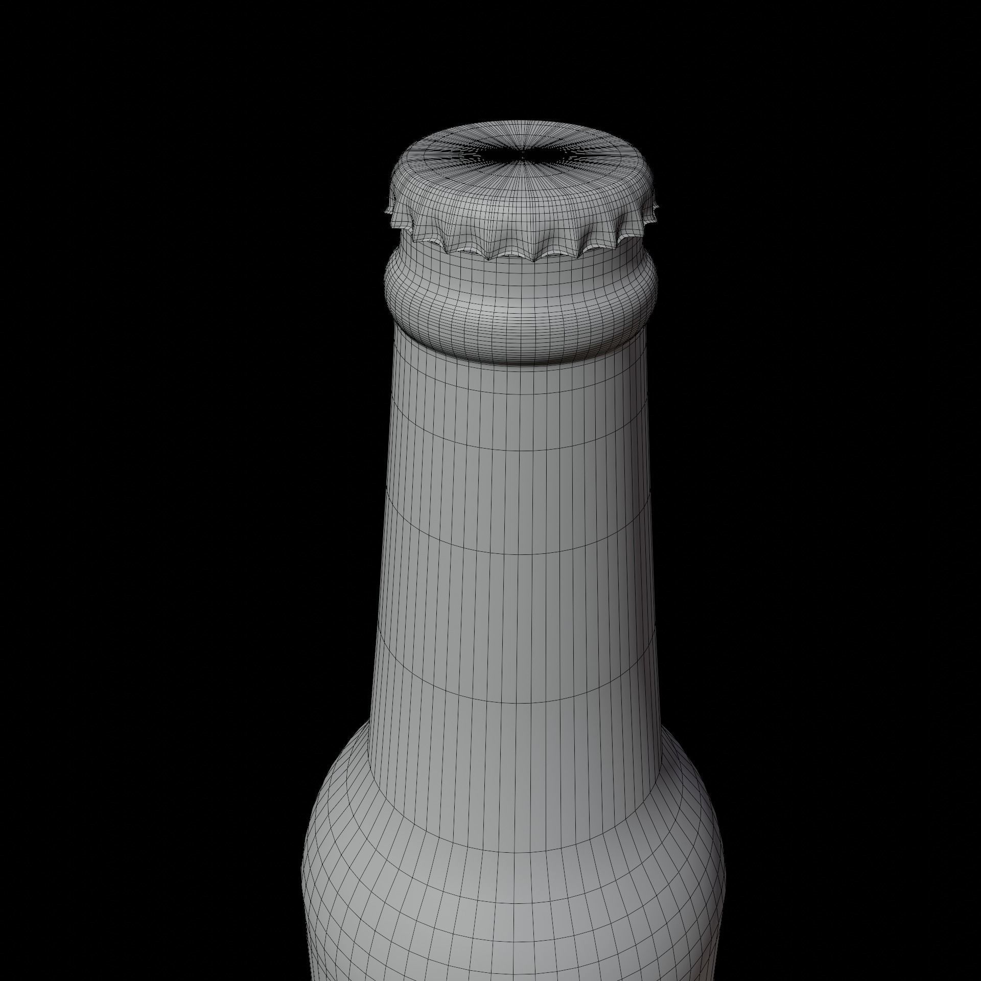 Beer Bottle 02 3D model_11