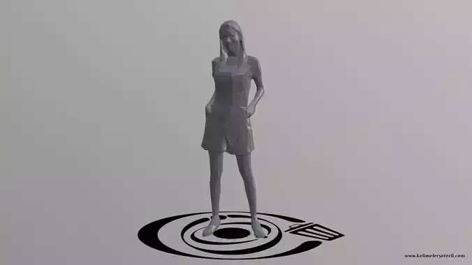 Human 009 LP R Low-poly 3D model