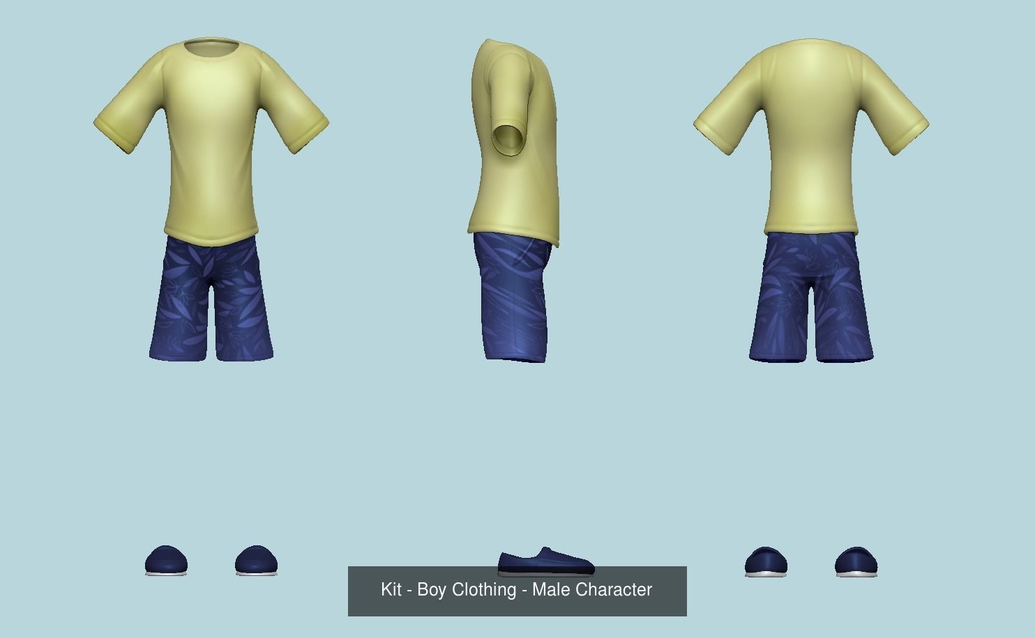 08 Character Outfits - Human Costume and Clothing 3D Model Collection_8