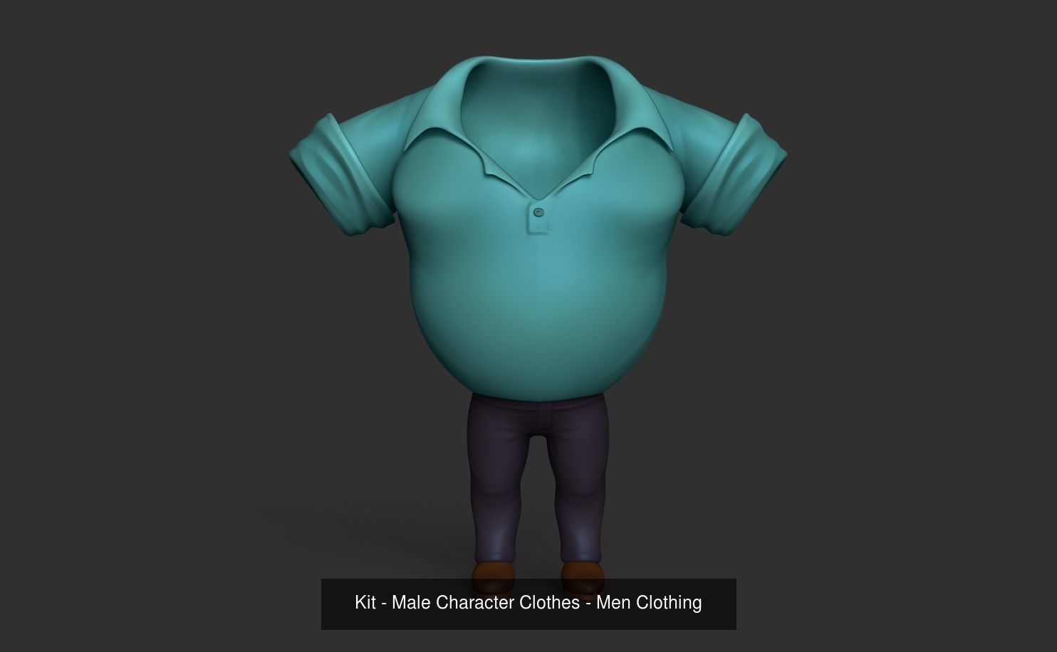08 Character Outfits - Human Costume and Clothing 3D Model Collection_7