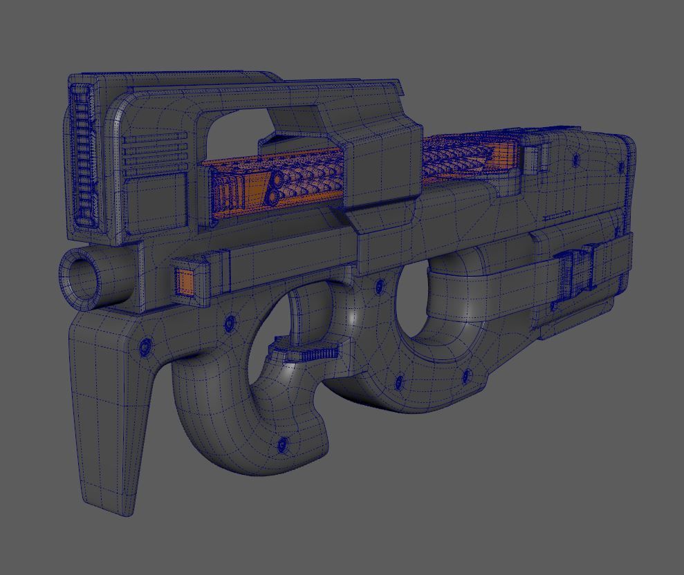 FN P90MN 3D model_11