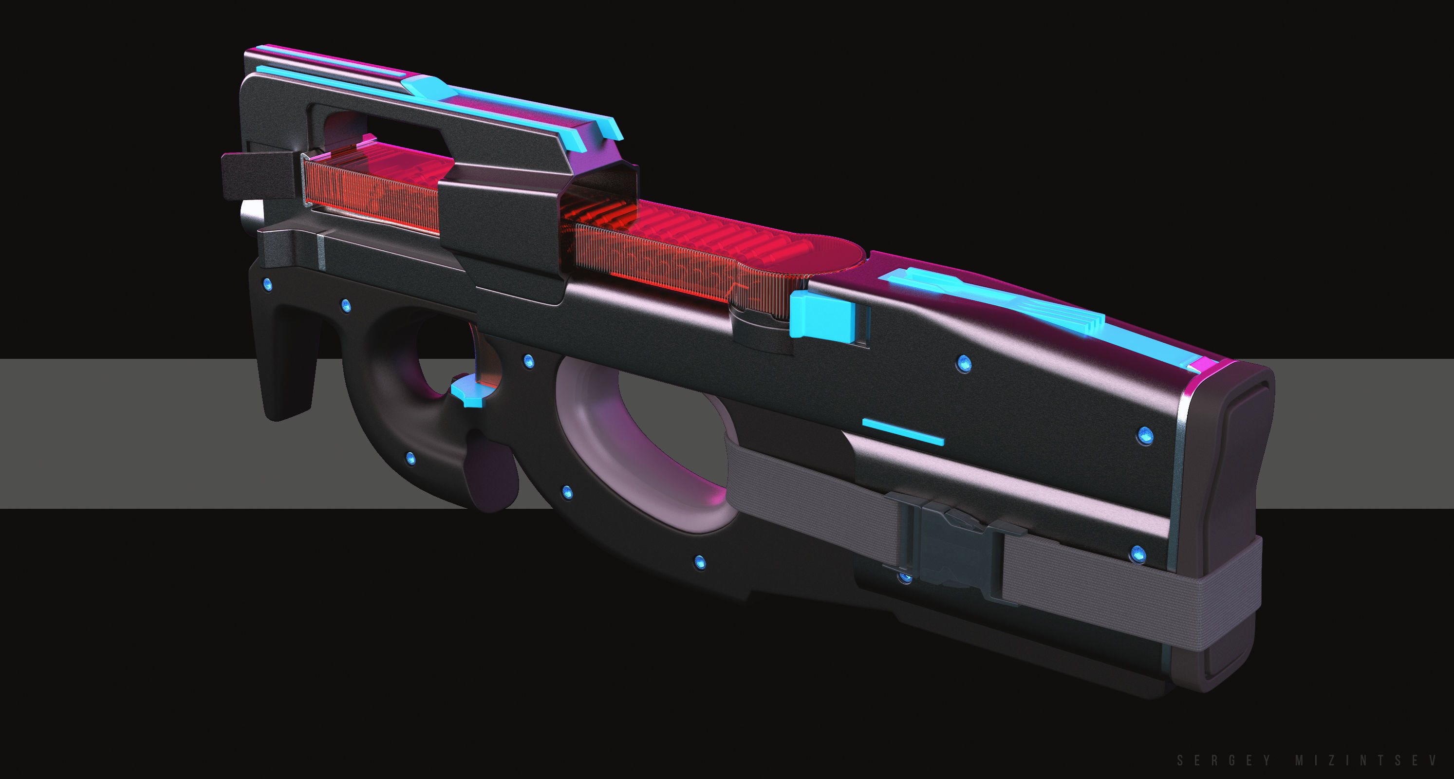 FN P90MN 3D model_2