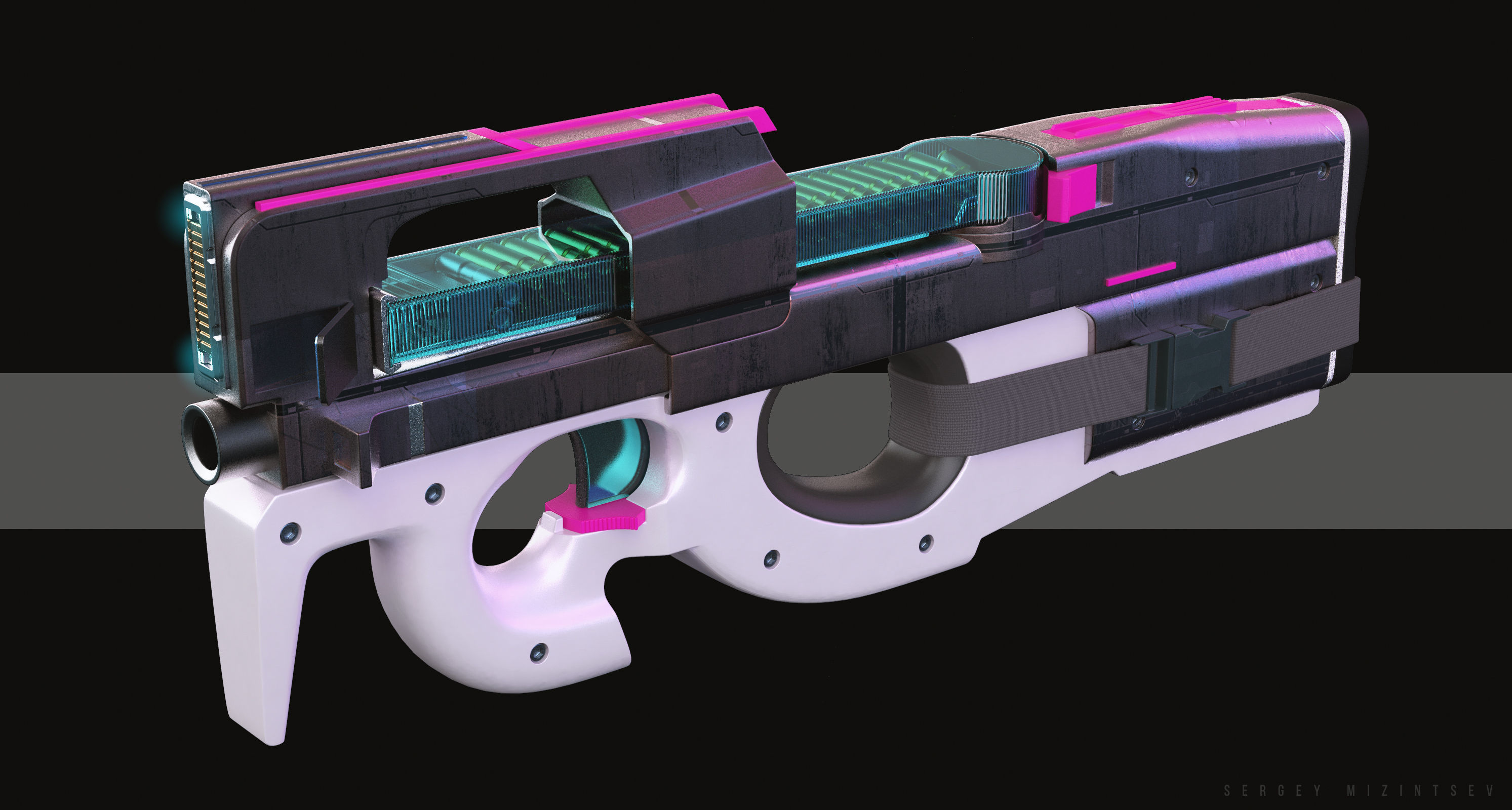 FN P90MN 3D model_3