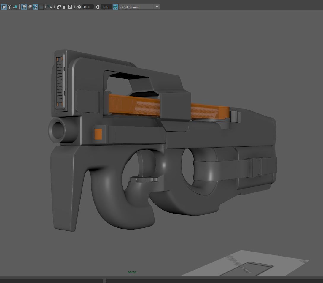 FN P90MN 3D model_9