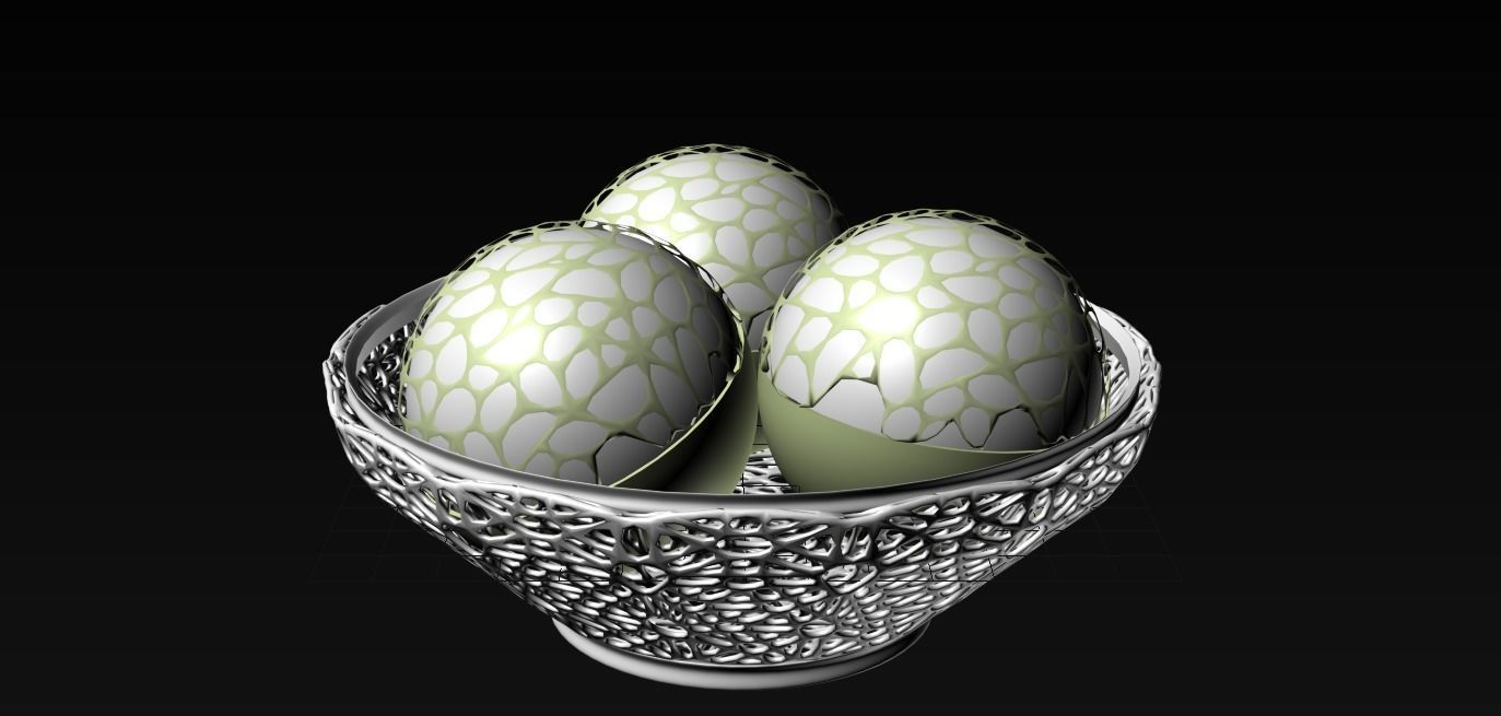Decorative PLATE and BALLS LS design 3D model_16