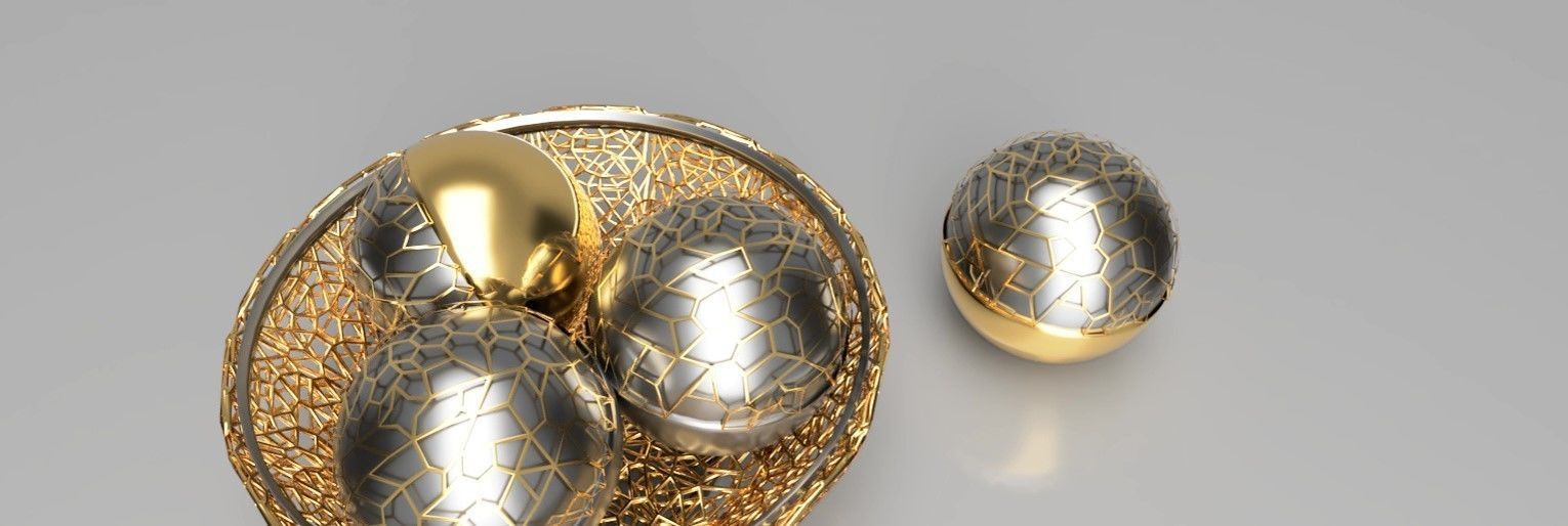 Decorative PLATE and BALLS LS design 3D model_13