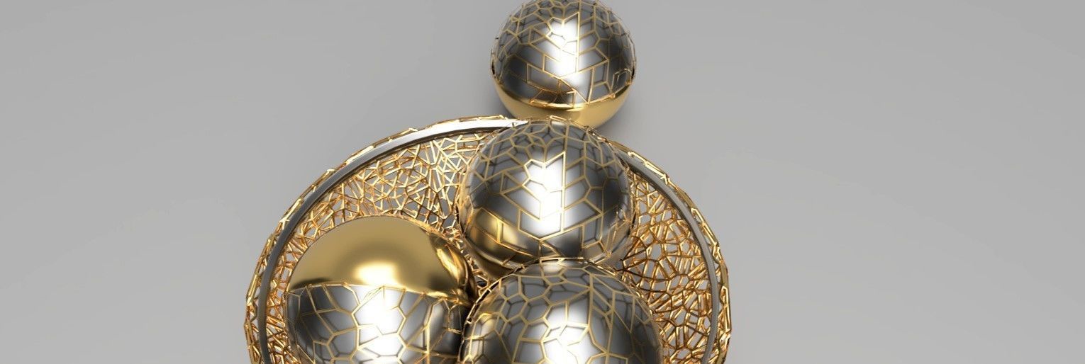 Decorative PLATE and BALLS LS design 3D model_9