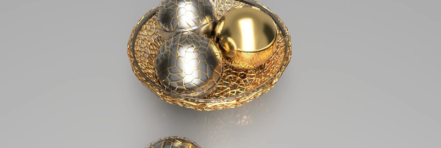 Decorative PLATE and BALLS LS design 3D model_10