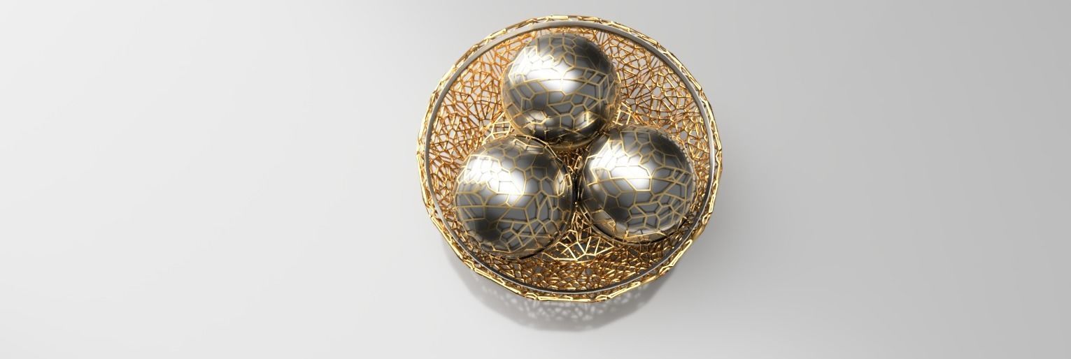 Decorative PLATE and BALLS LS design 3D model_8