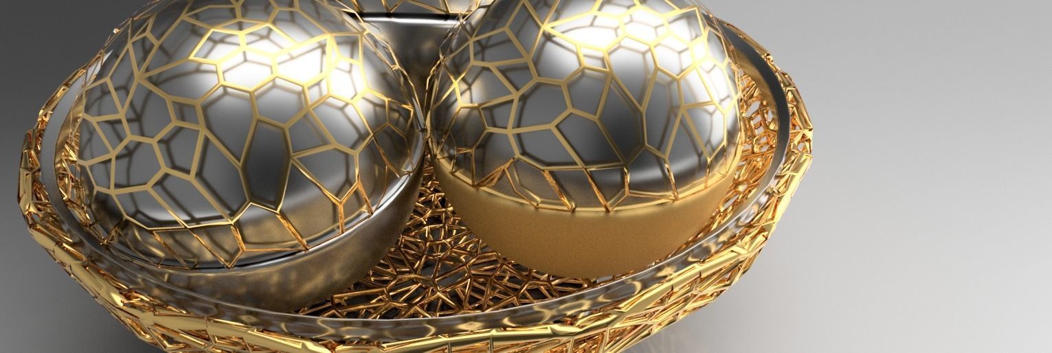 Decorative PLATE and BALLS LS design 3D model_2