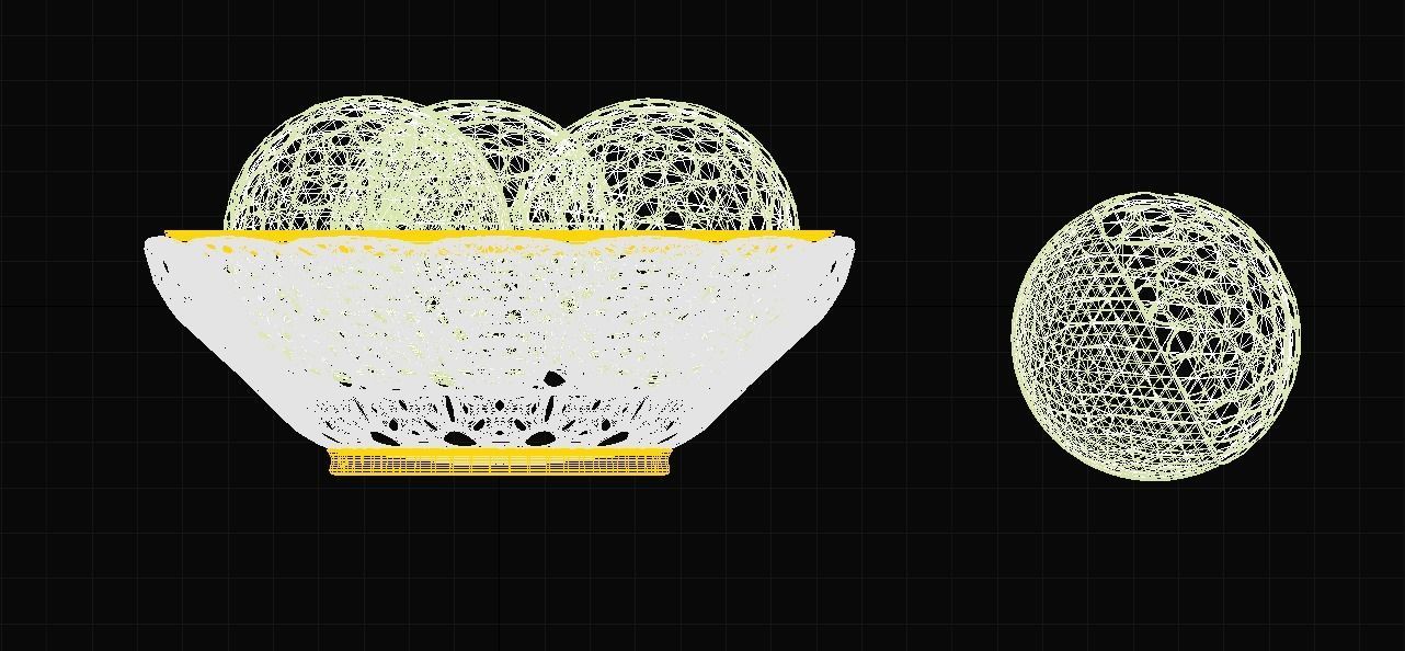 Decorative PLATE and BALLS LS design 3D model_14