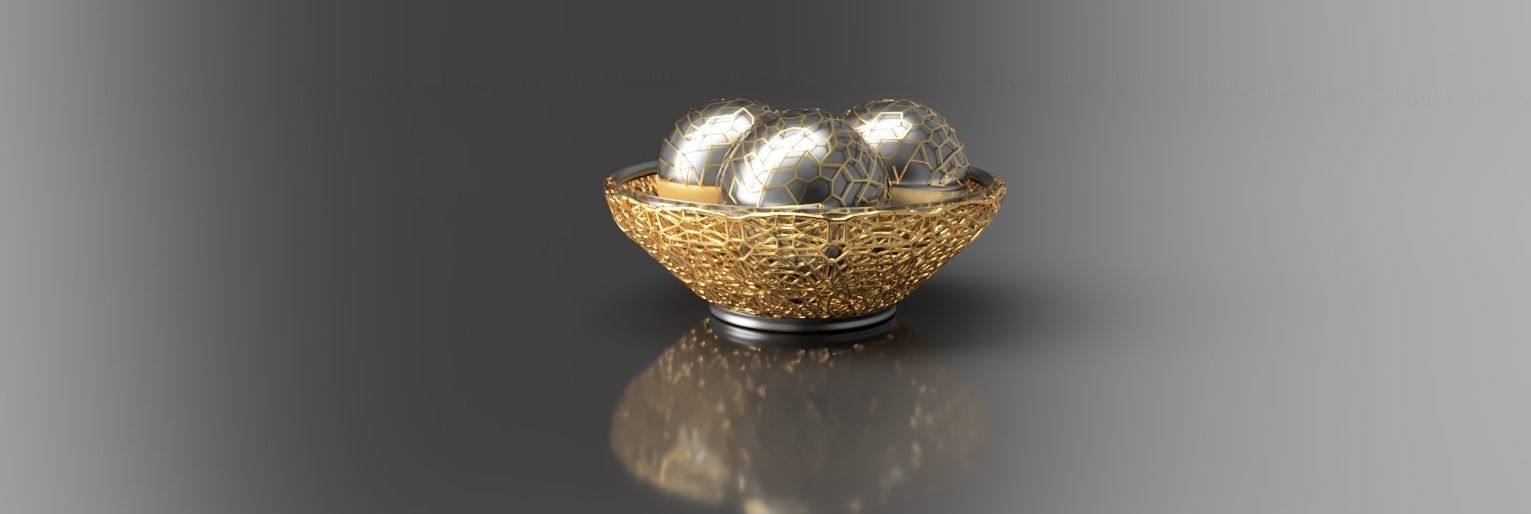 Decorative PLATE and BALLS LS design 3D model_3