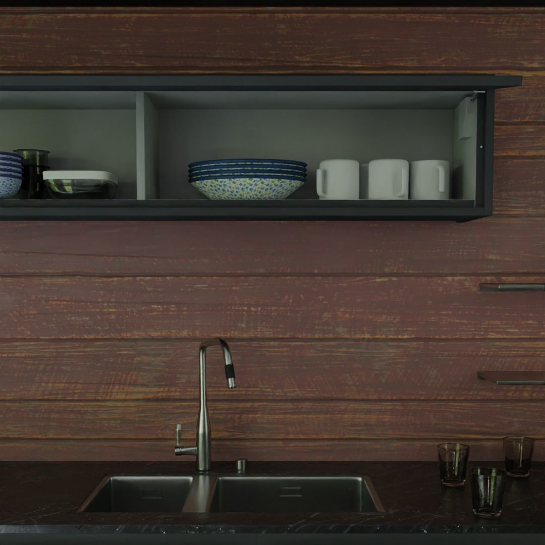 Modern Kitchen 3D model_7