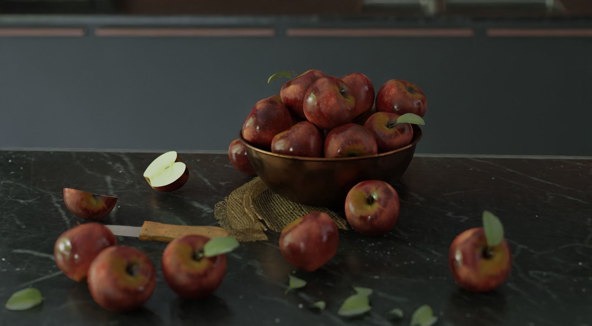 Modern Kitchen 3D model_3