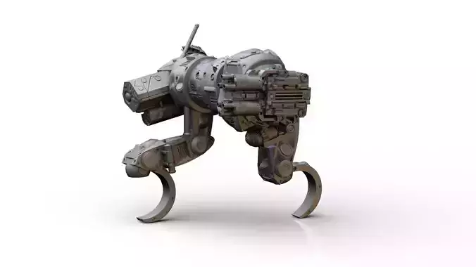 Mech- Sabueso All terrain military mech vehicle 3D print model
