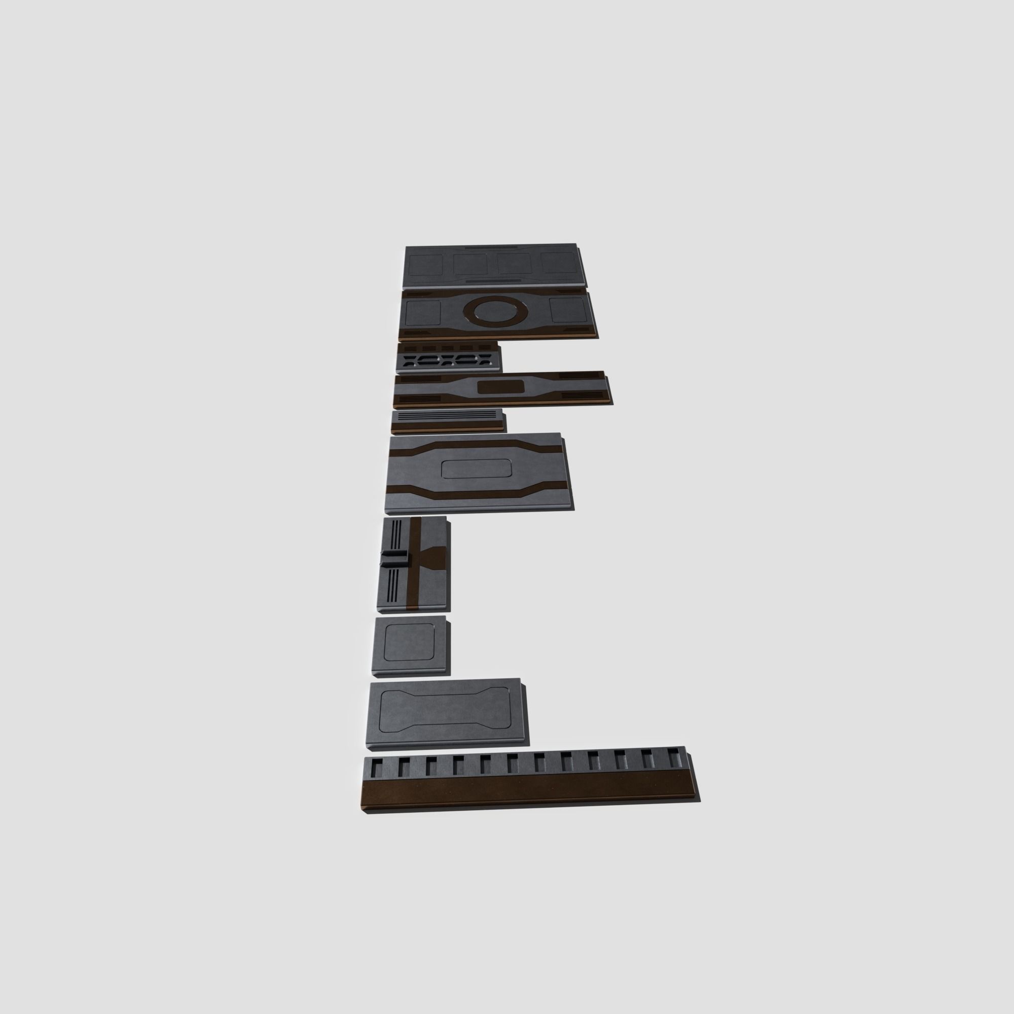 Sci Fi Panels Pack 3D model_4