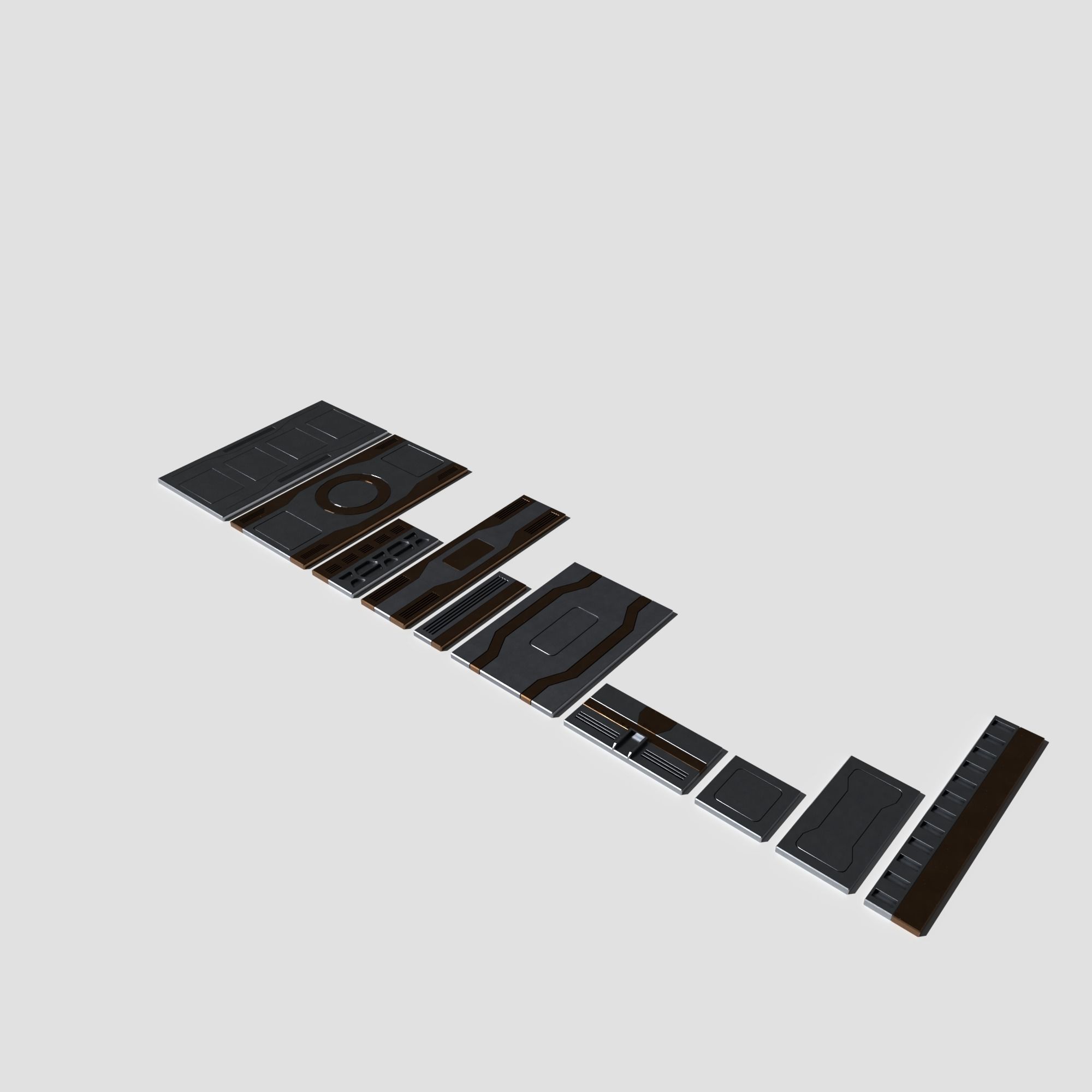 Sci Fi Panels Pack 3D model_3