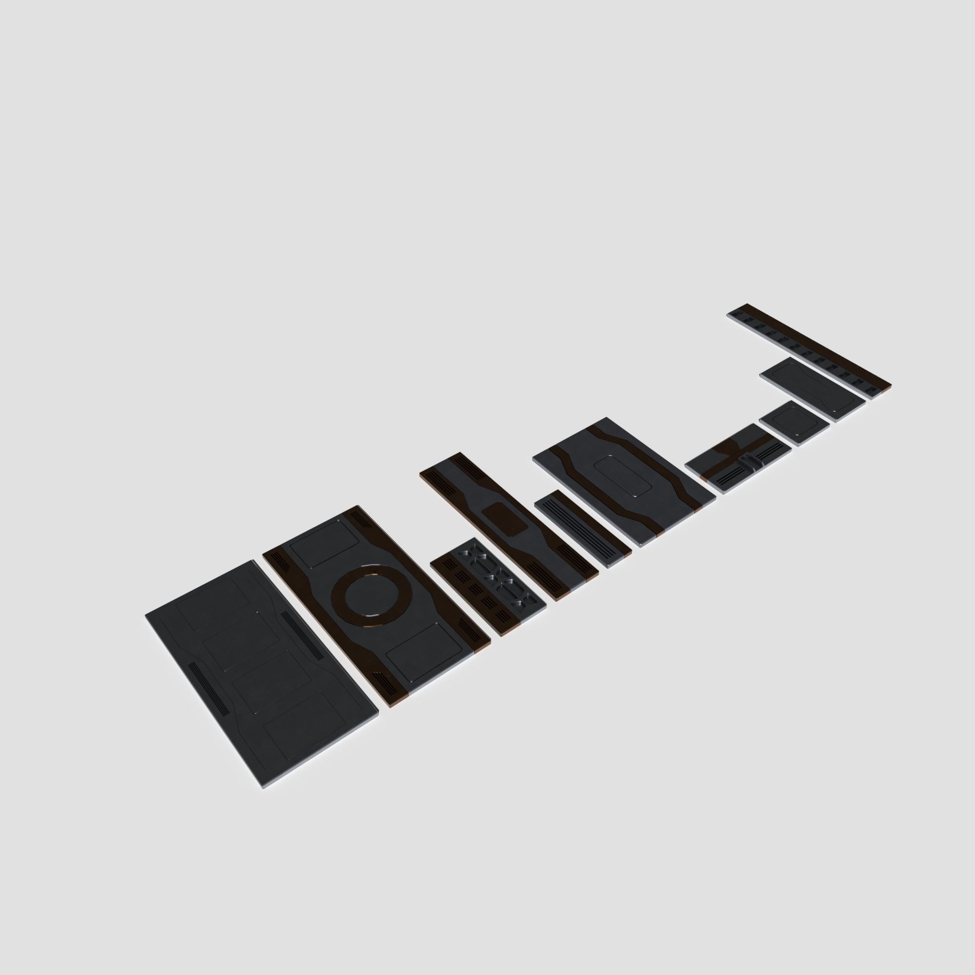 Sci Fi Panels Pack 3D model_1