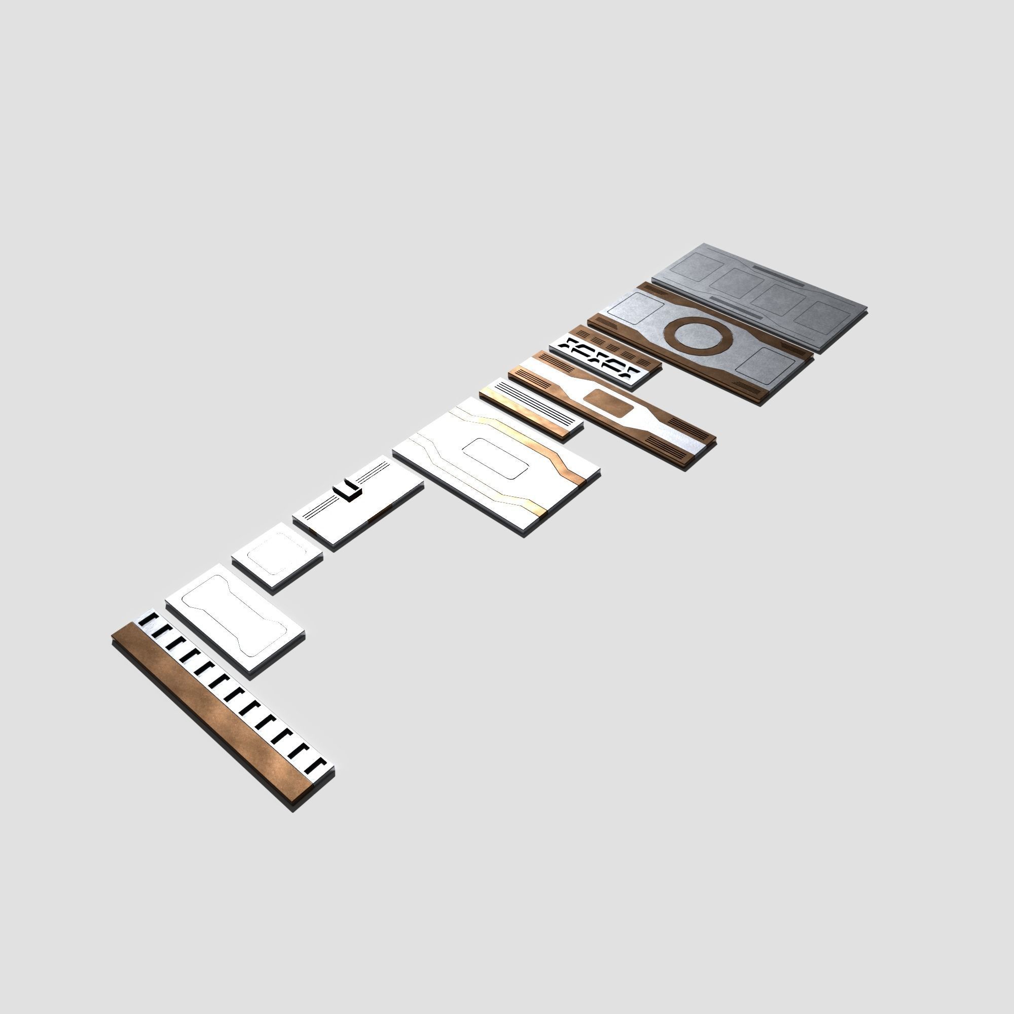 Sci Fi Panels Pack 3D model_5